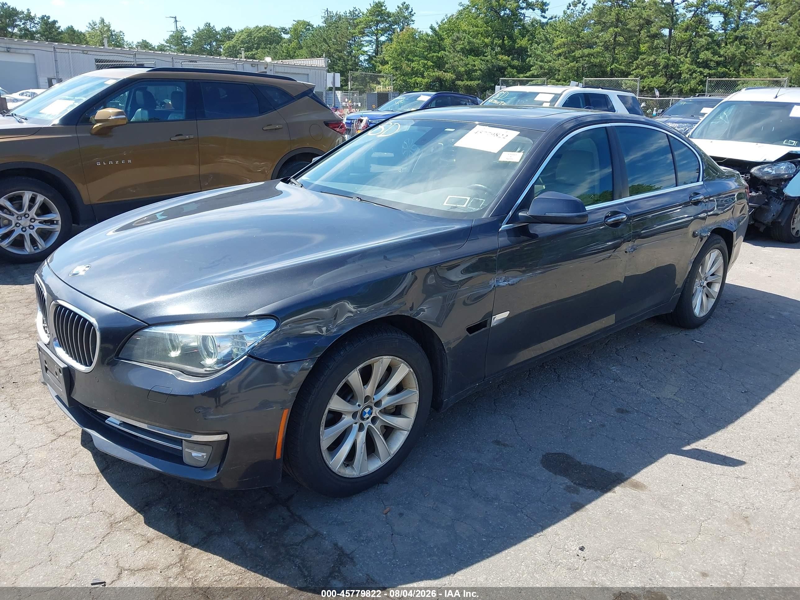 2015 Bmw 740i   Gray vin: WBAYA6C55FGK16479