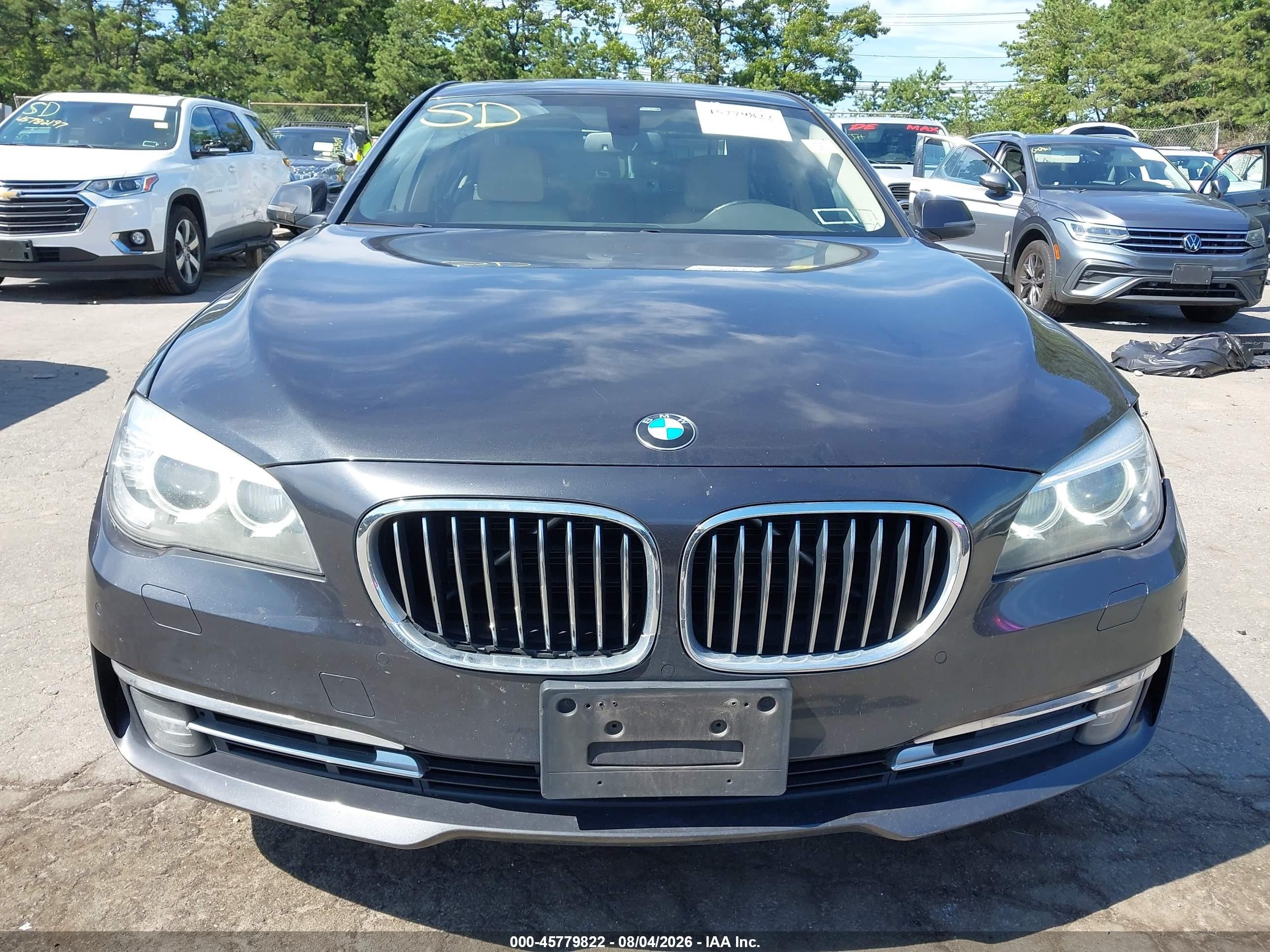 2015 Bmw 740i   Gray vin: WBAYA6C55FGK16479