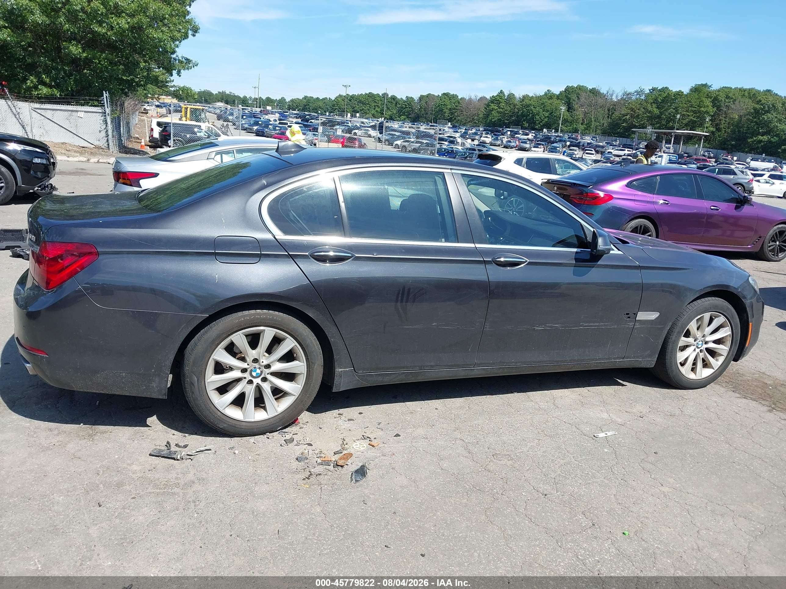 2015 Bmw 740i   Gray vin: WBAYA6C55FGK16479