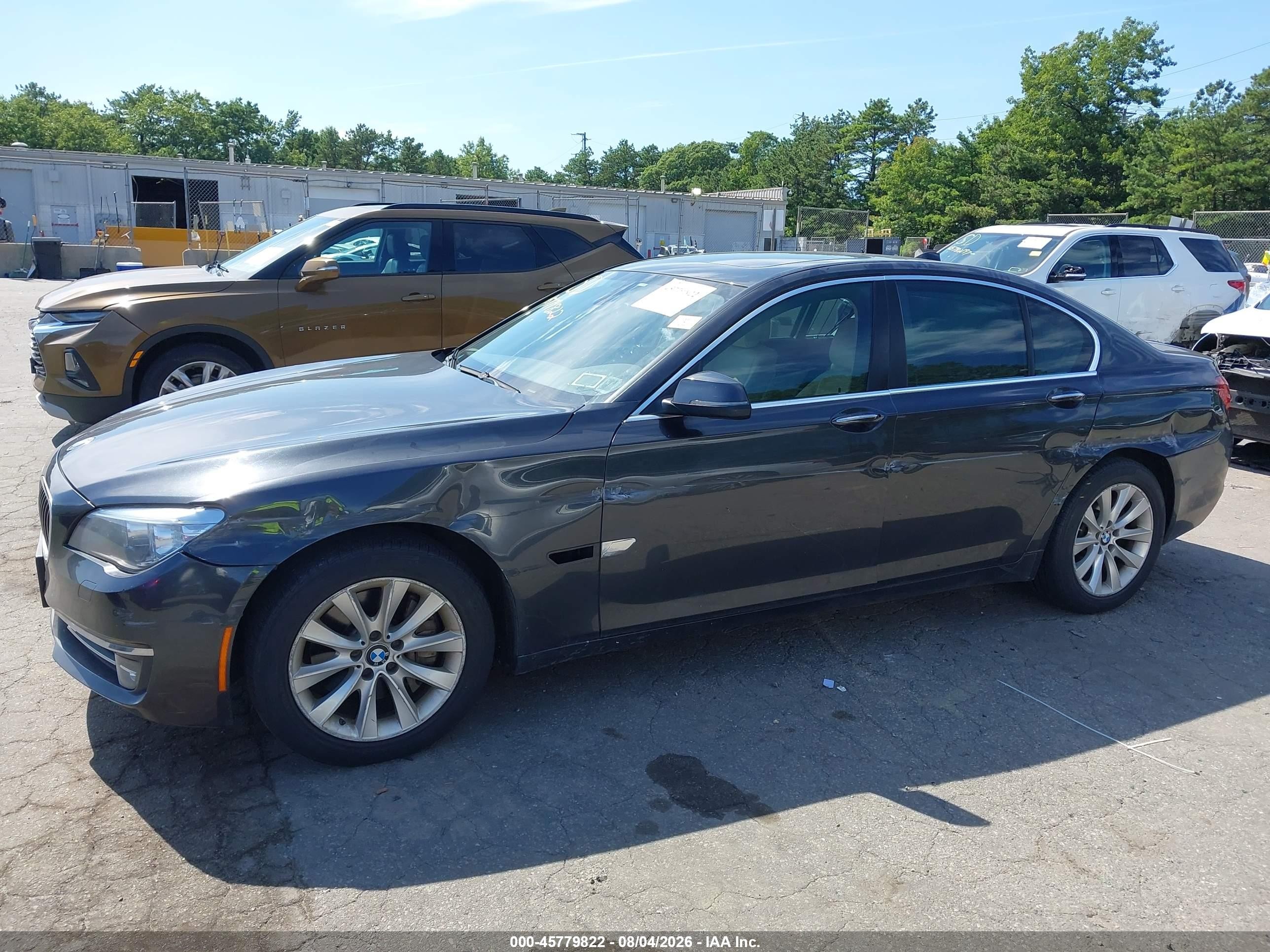 2015 Bmw 740i   Gray vin: WBAYA6C55FGK16479