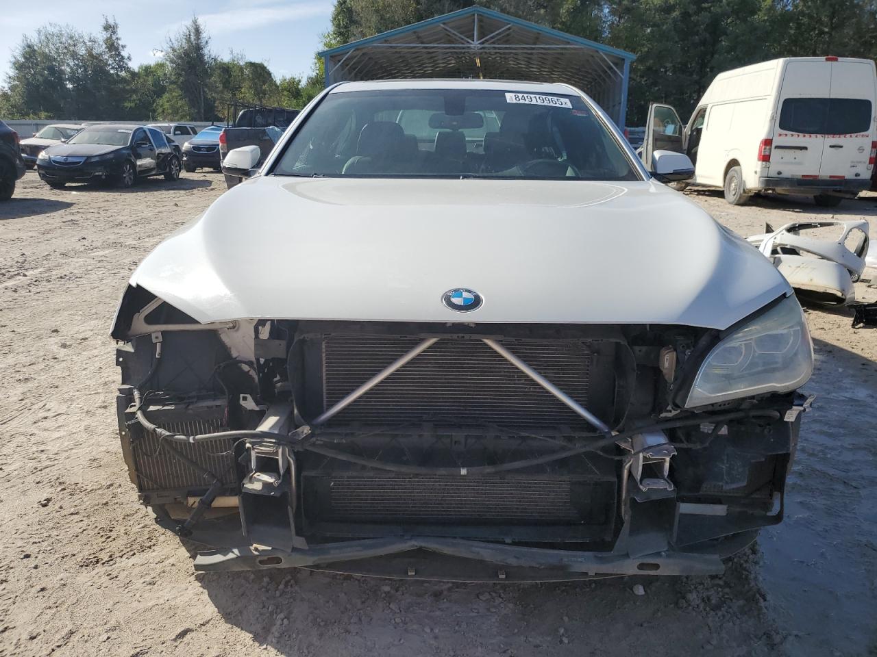 2015 Bmw 740 I White vin: WBAYA6C56FGK16426