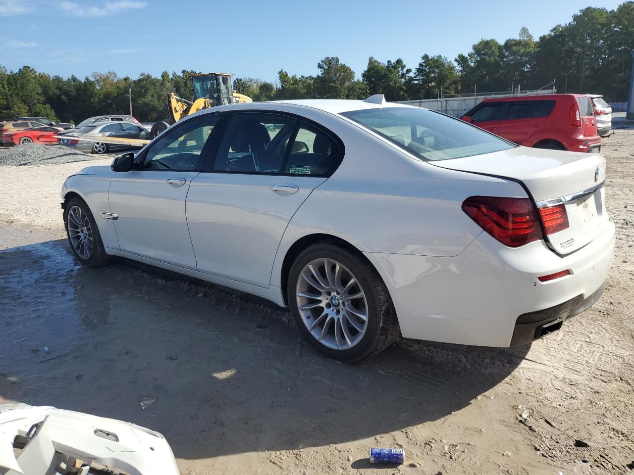 2015 Bmw 740 I White vin: WBAYA6C56FGK16426