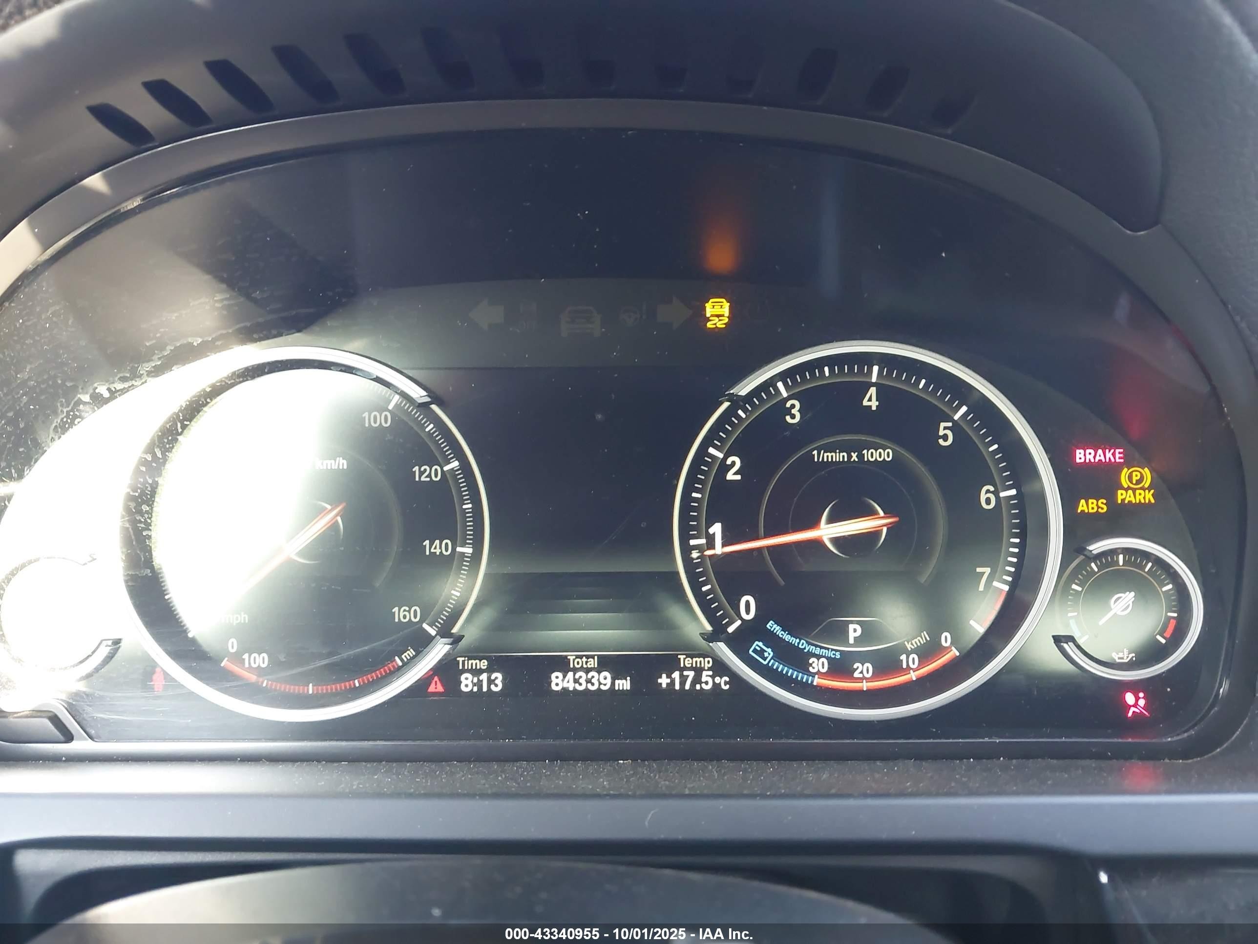 2014 Bmw 740i   Black vin: WBAYA6C57ED144071