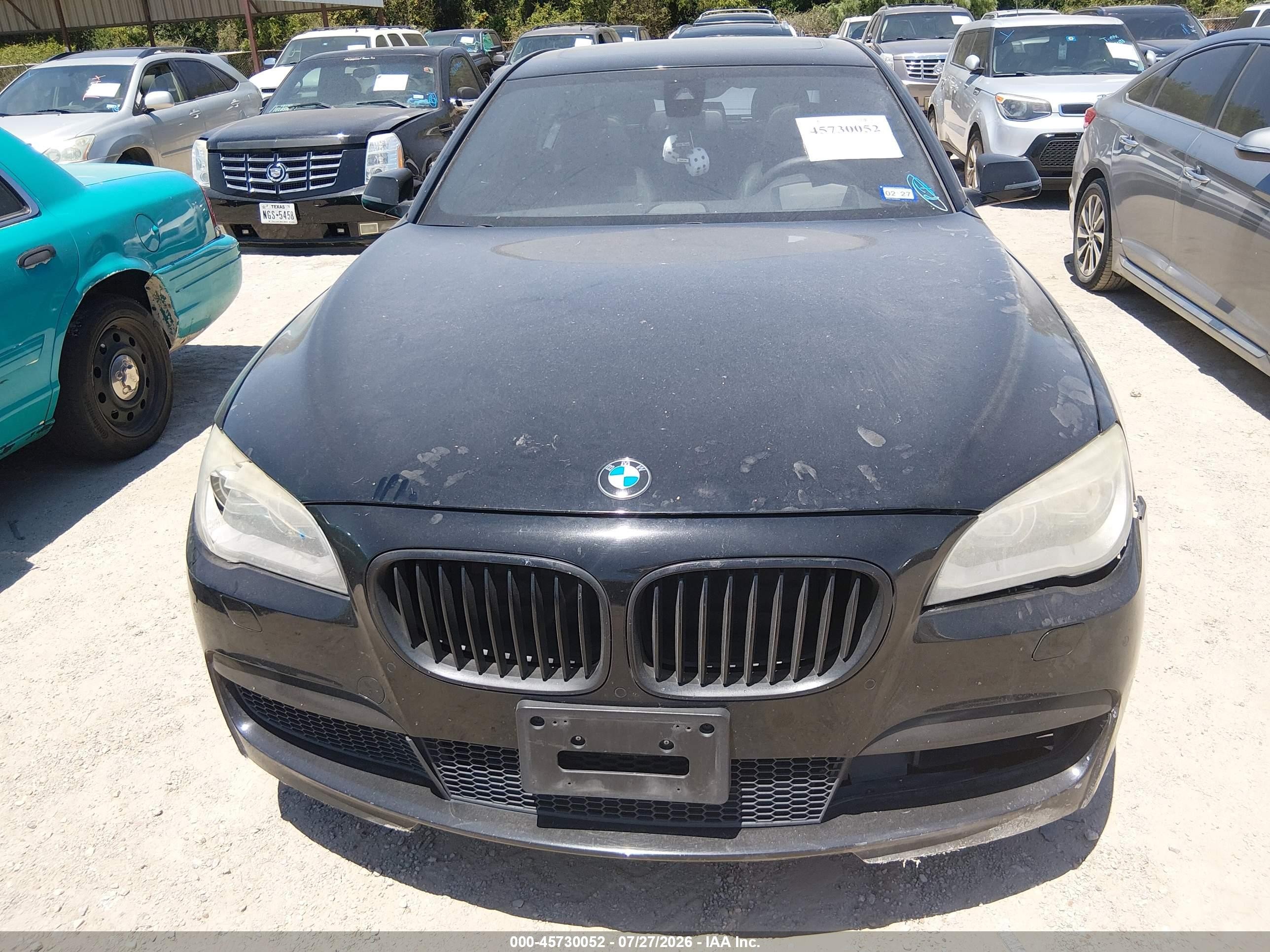 2014 Bmw 740i   Black vin: WBAYA6C58ED144516
