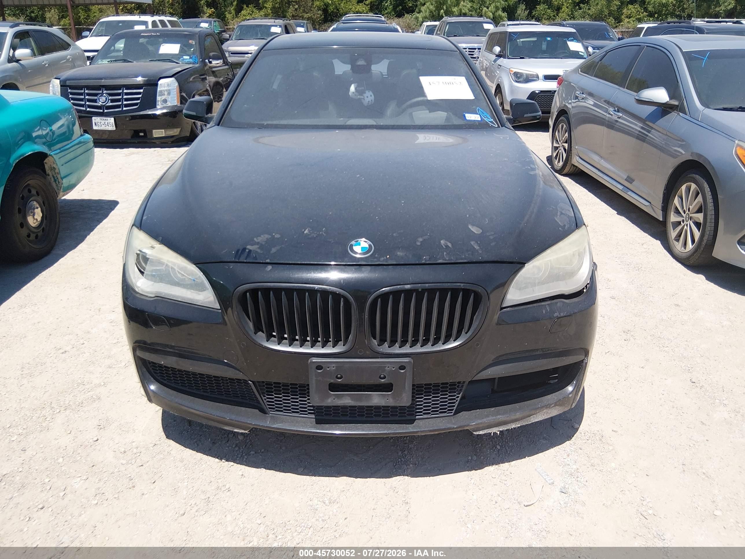 2014 Bmw 740i   Black vin: WBAYA6C58ED144516