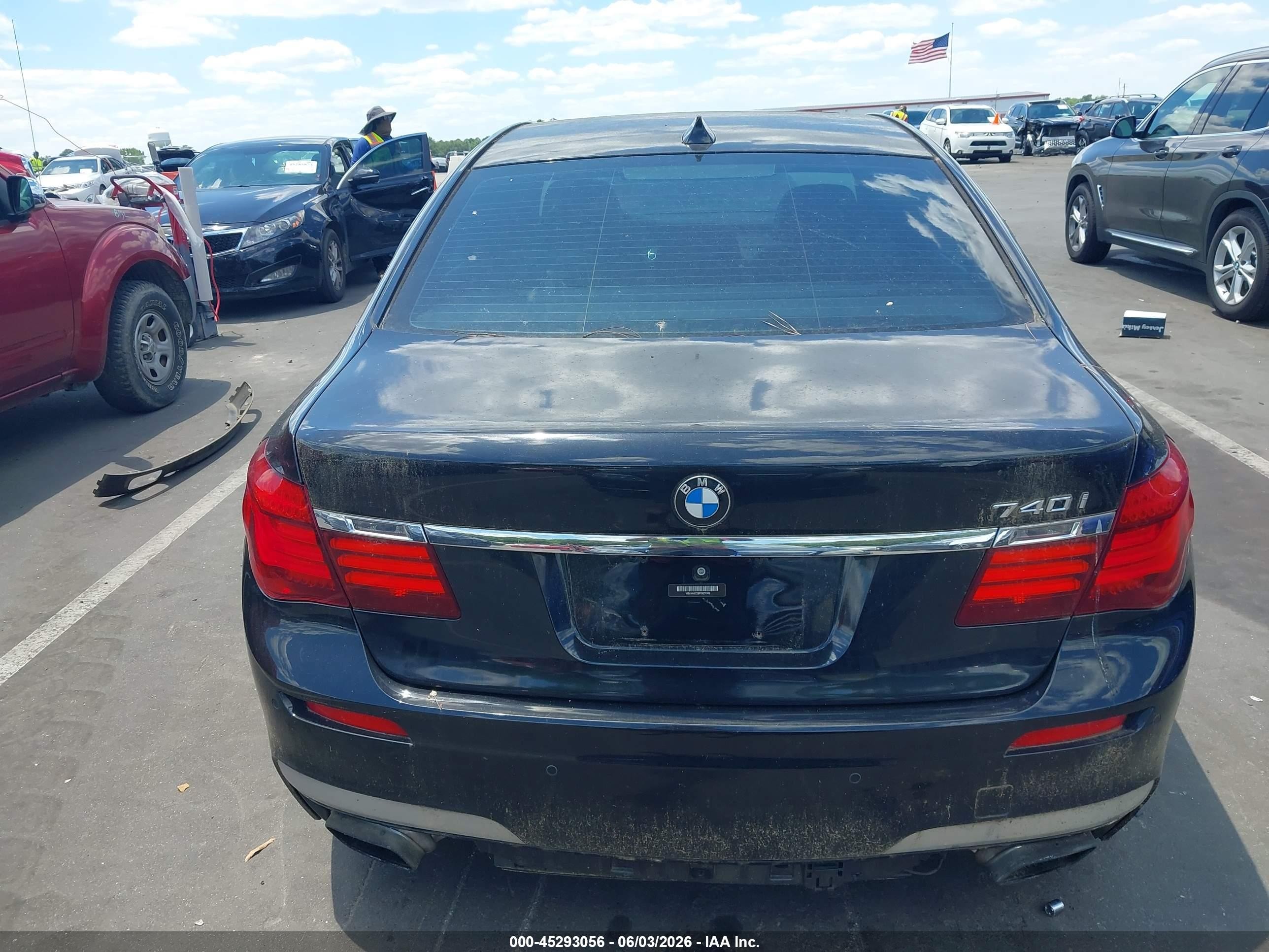 2015 Bmw 740i   Black vin: WBAYA6C58FD827088