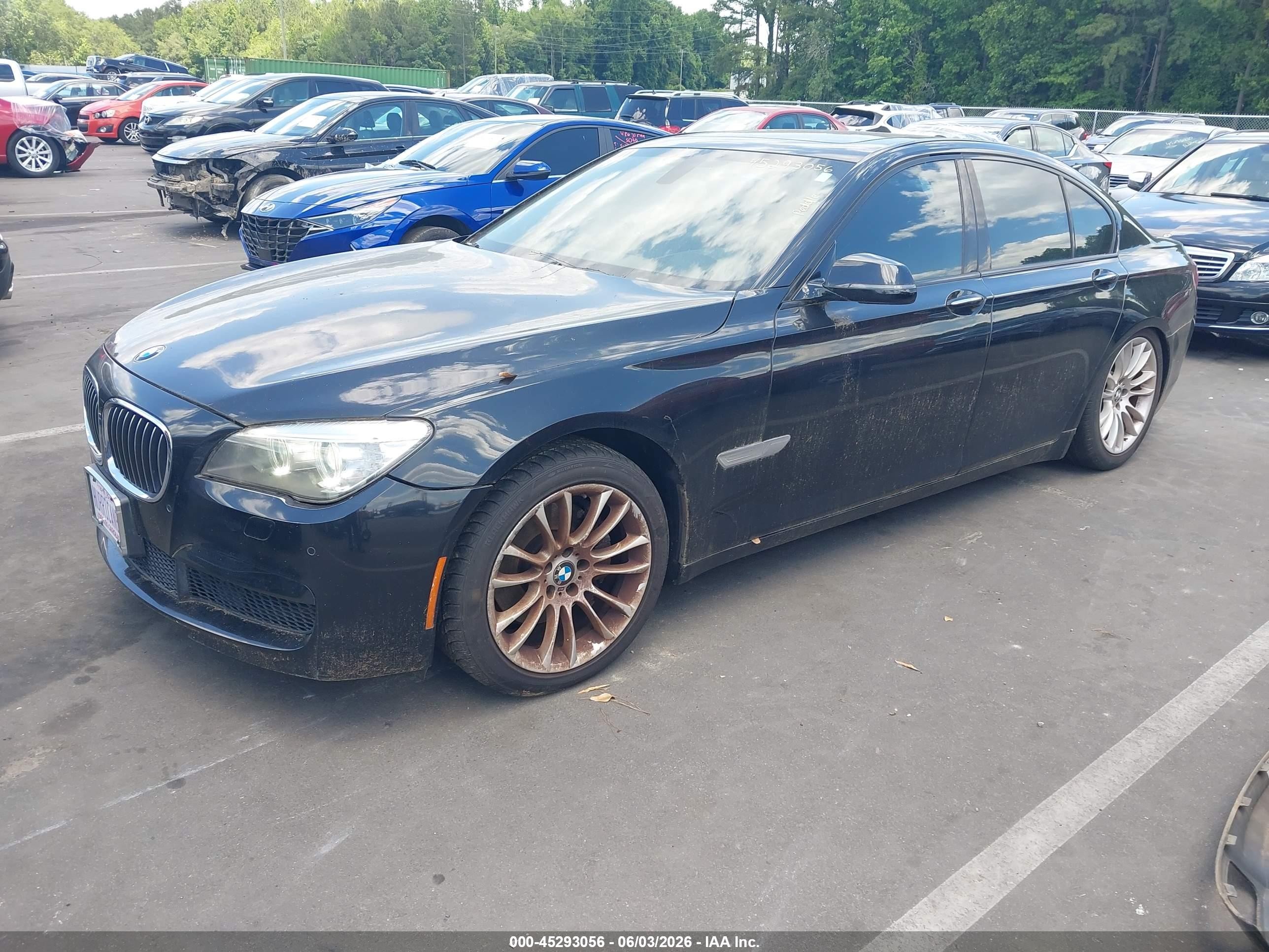 2015 Bmw 740i   Black vin: WBAYA6C58FD827088