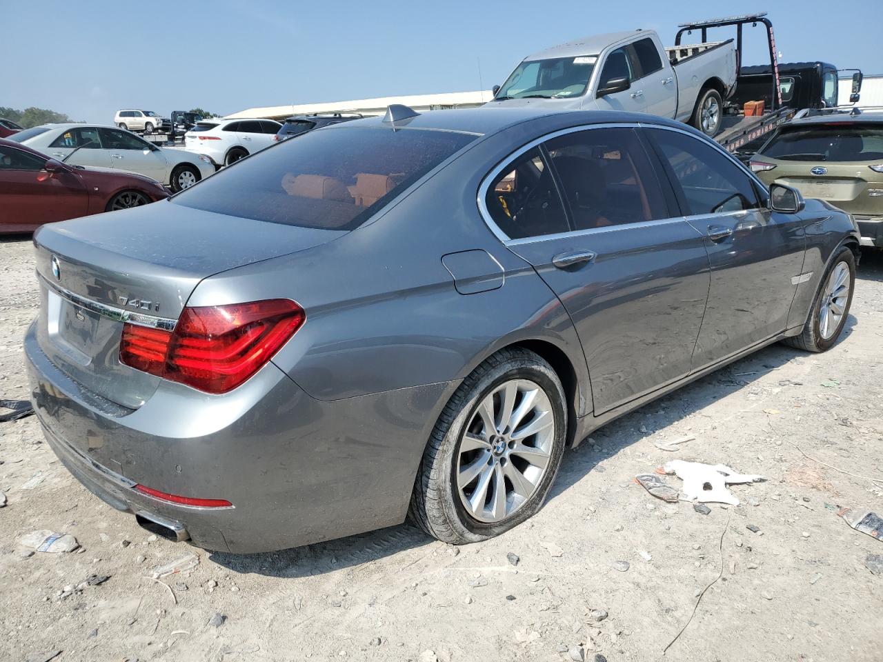 2014 Bmw 740 I Gray vin: WBAYA6C59ED144220