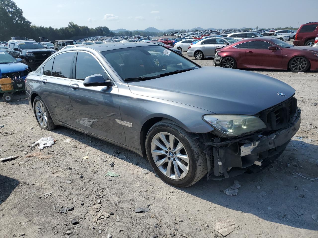2014 Bmw 740 I Gray vin: WBAYA6C59ED144220
