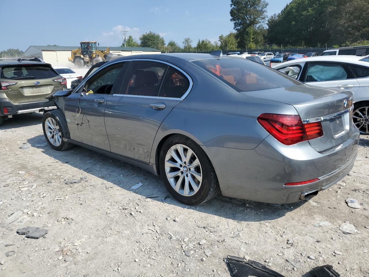 2014 Bmw 740 I Gray vin: WBAYA6C59ED144220