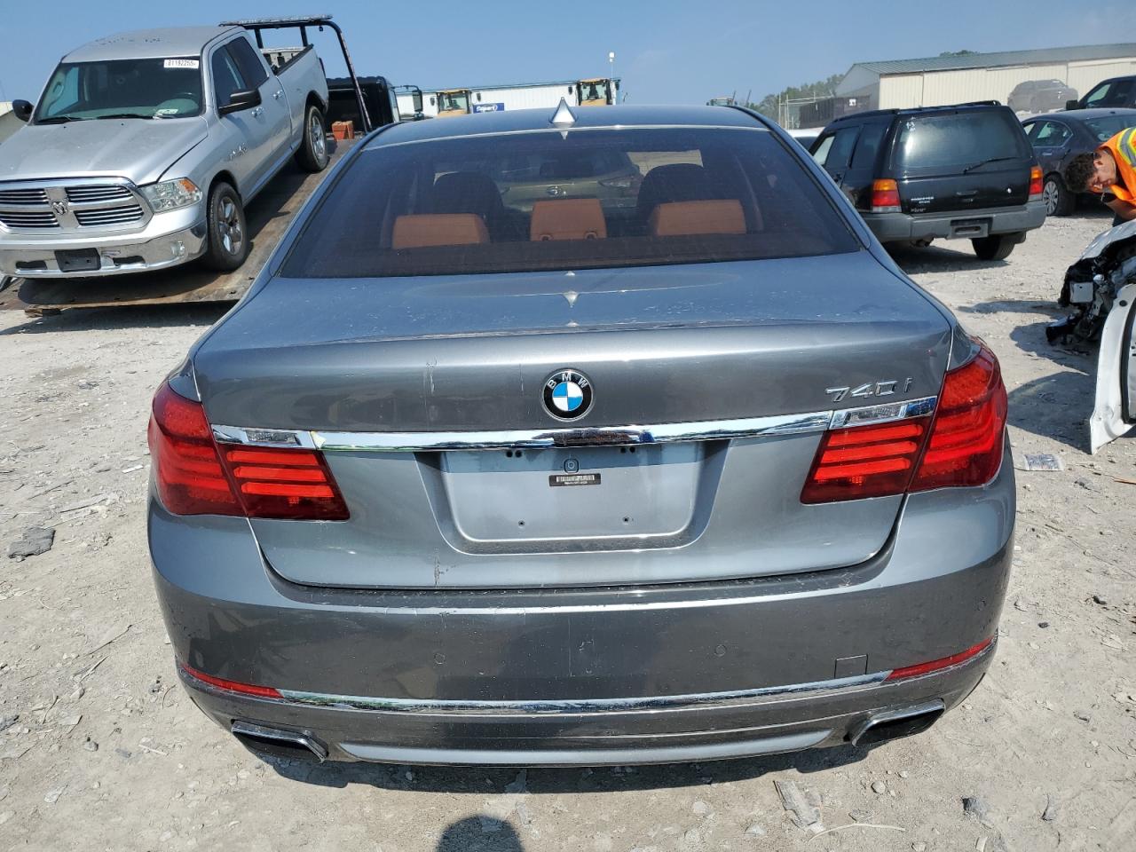 2014 Bmw 740 I Gray vin: WBAYA6C59ED144220