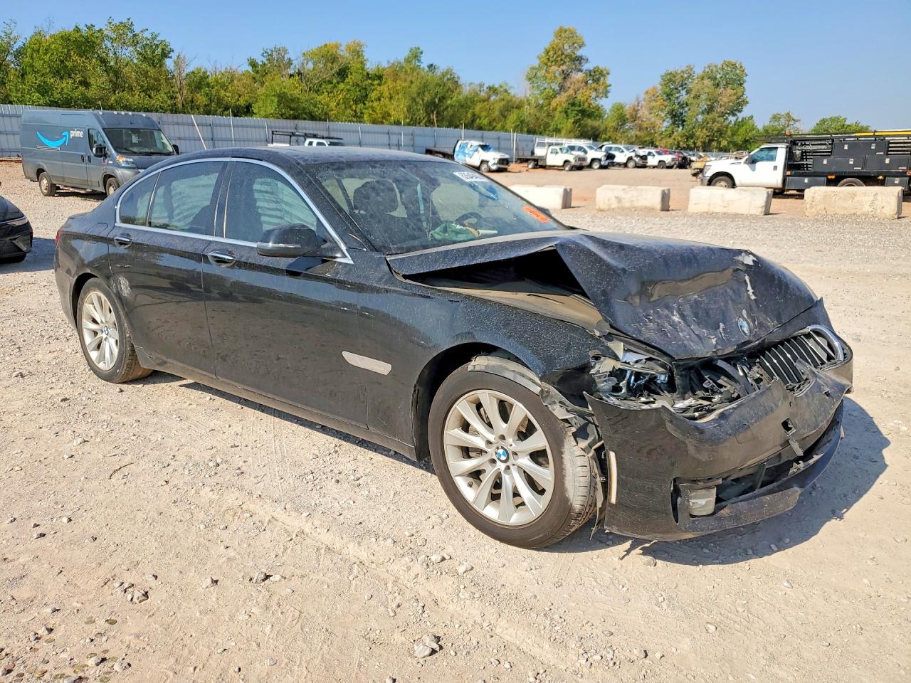2014 Bmw 740 I Black vin: WBAYA6C59ED144430