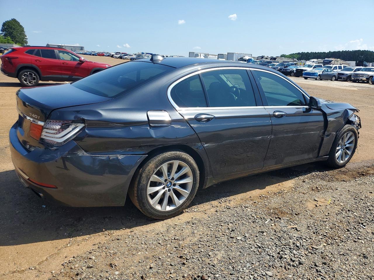 2015 Bmw 740 I Black vin: WBAYA6C59FGK16582