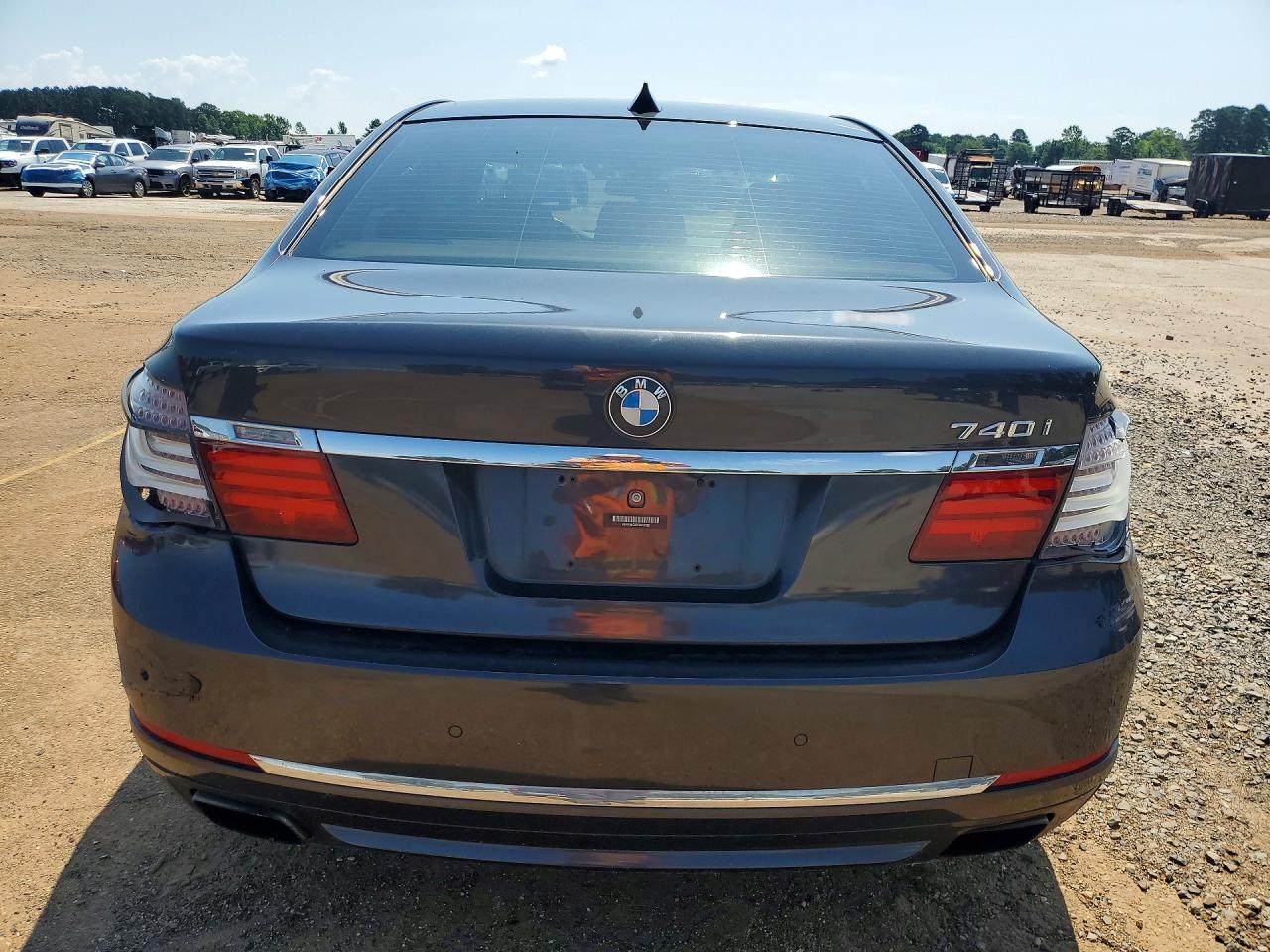 2015 Bmw 740 I Black vin: WBAYA6C59FGK16582