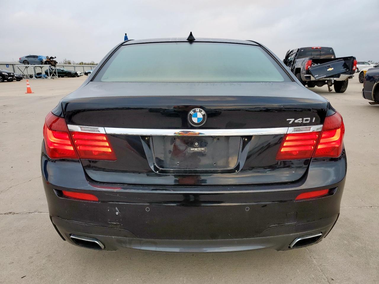2014 Bmw 740 I Black vin: WBAYA6C5XED144517