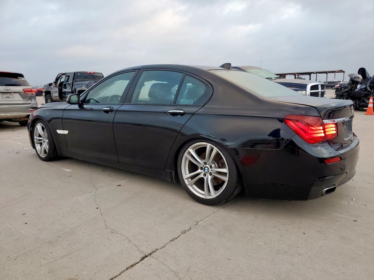 2014 Bmw 740 I Black vin: WBAYA6C5XED144517