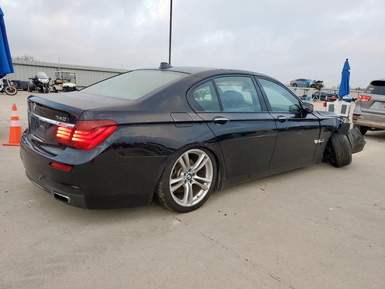 2014 Bmw 740 I Black vin: WBAYA6C5XED144517