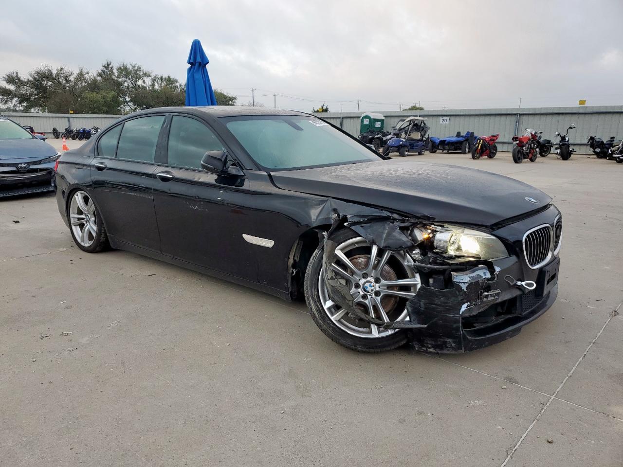 2014 Bmw 740 I Black vin: WBAYA6C5XED144517