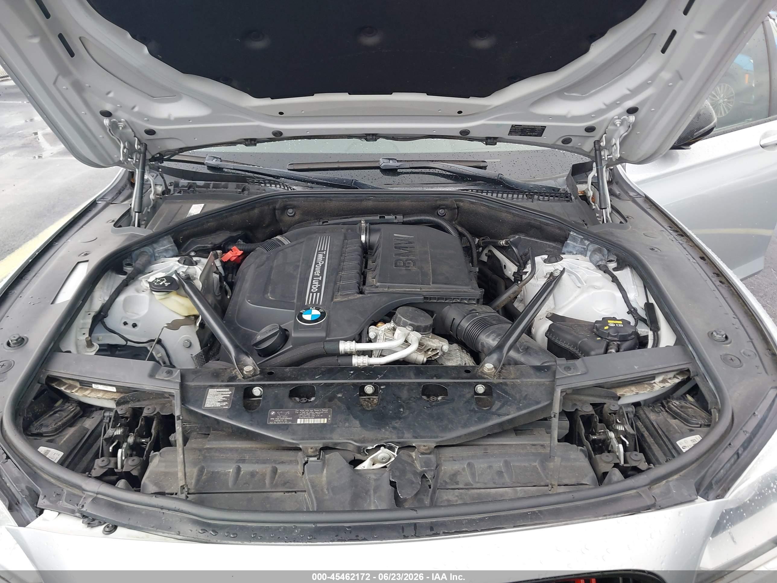 2015 Bmw 740i Gray vin: WBAYA6C5XFD826928