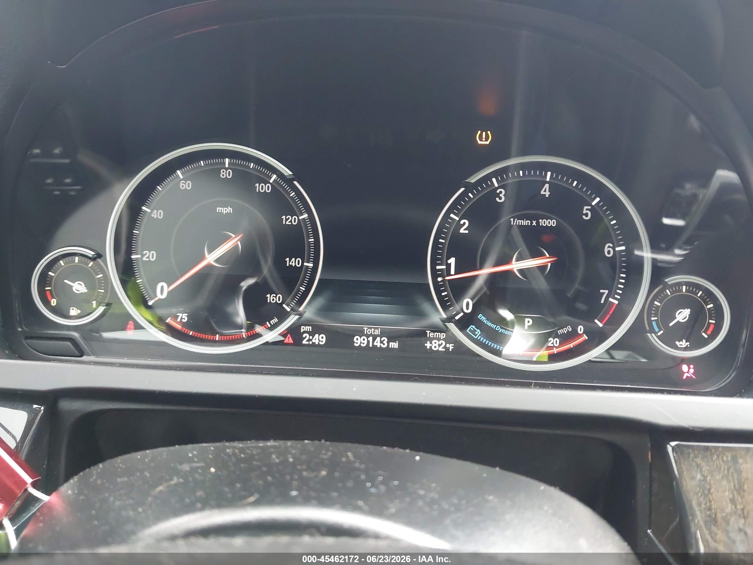 2015 Bmw 740i Gray vin: WBAYA6C5XFD826928