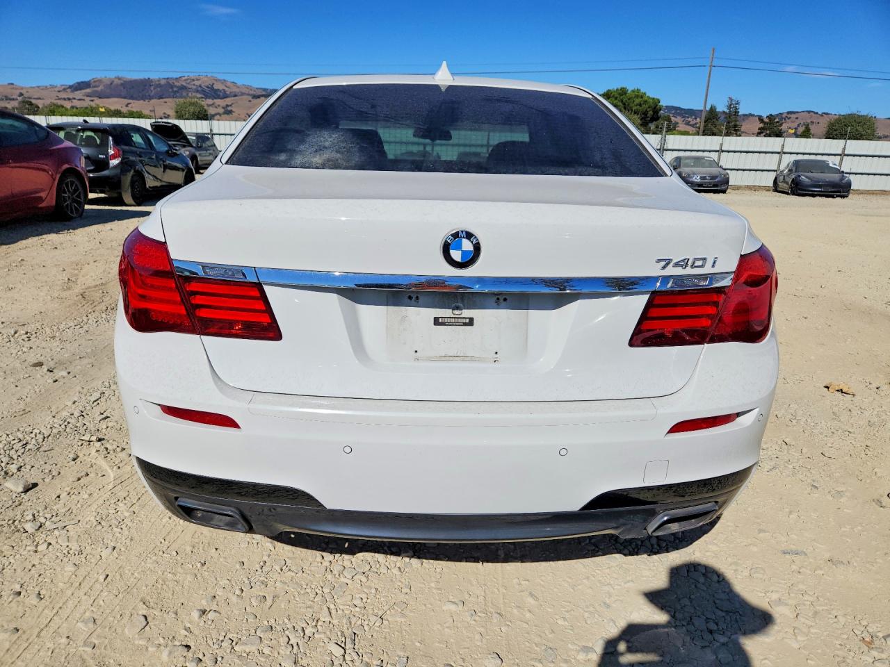 2015 Bmw 740 I White vin: WBAYA6C5XFD826959