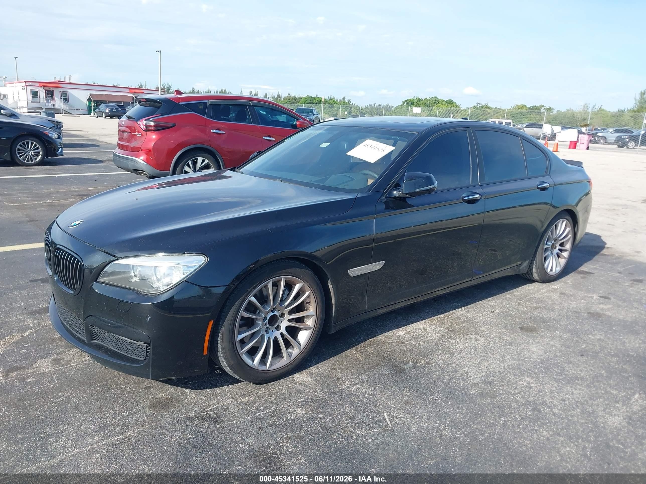 2015 Bmw 740i   Black vin: WBAYA6C5XFD827089