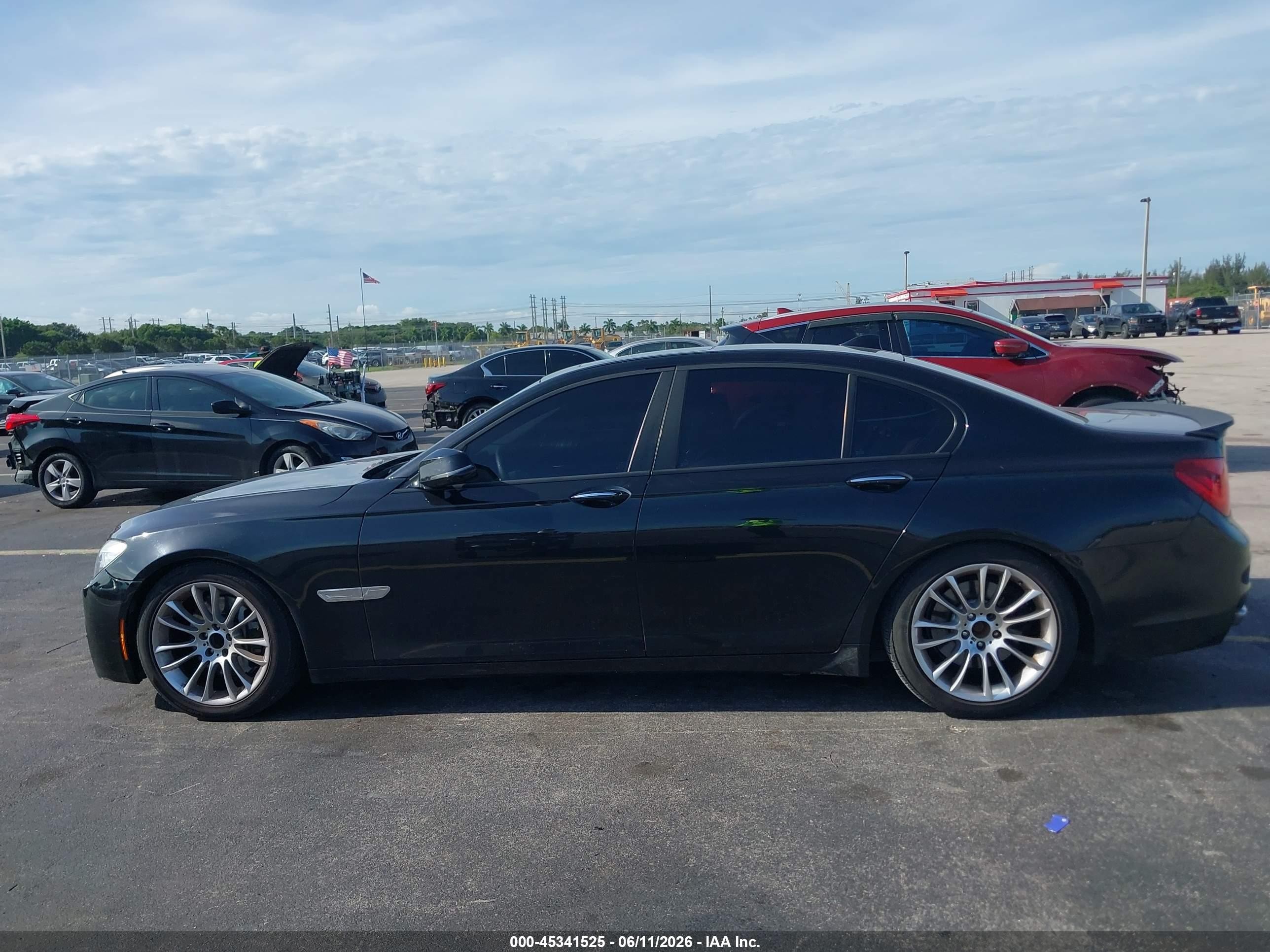 2015 Bmw 740i   Black vin: WBAYA6C5XFD827089