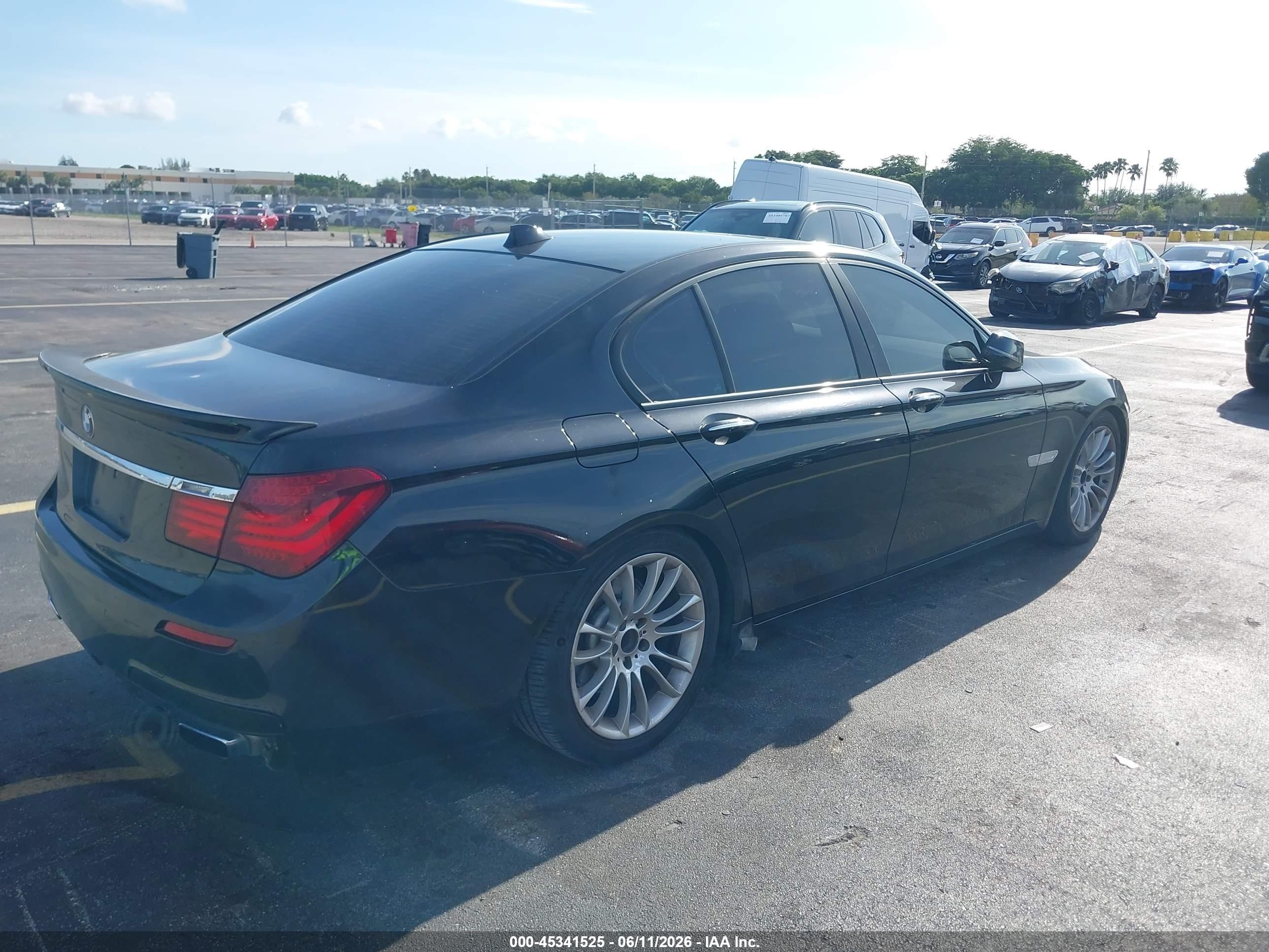 2015 Bmw 740i   Black vin: WBAYA6C5XFD827089