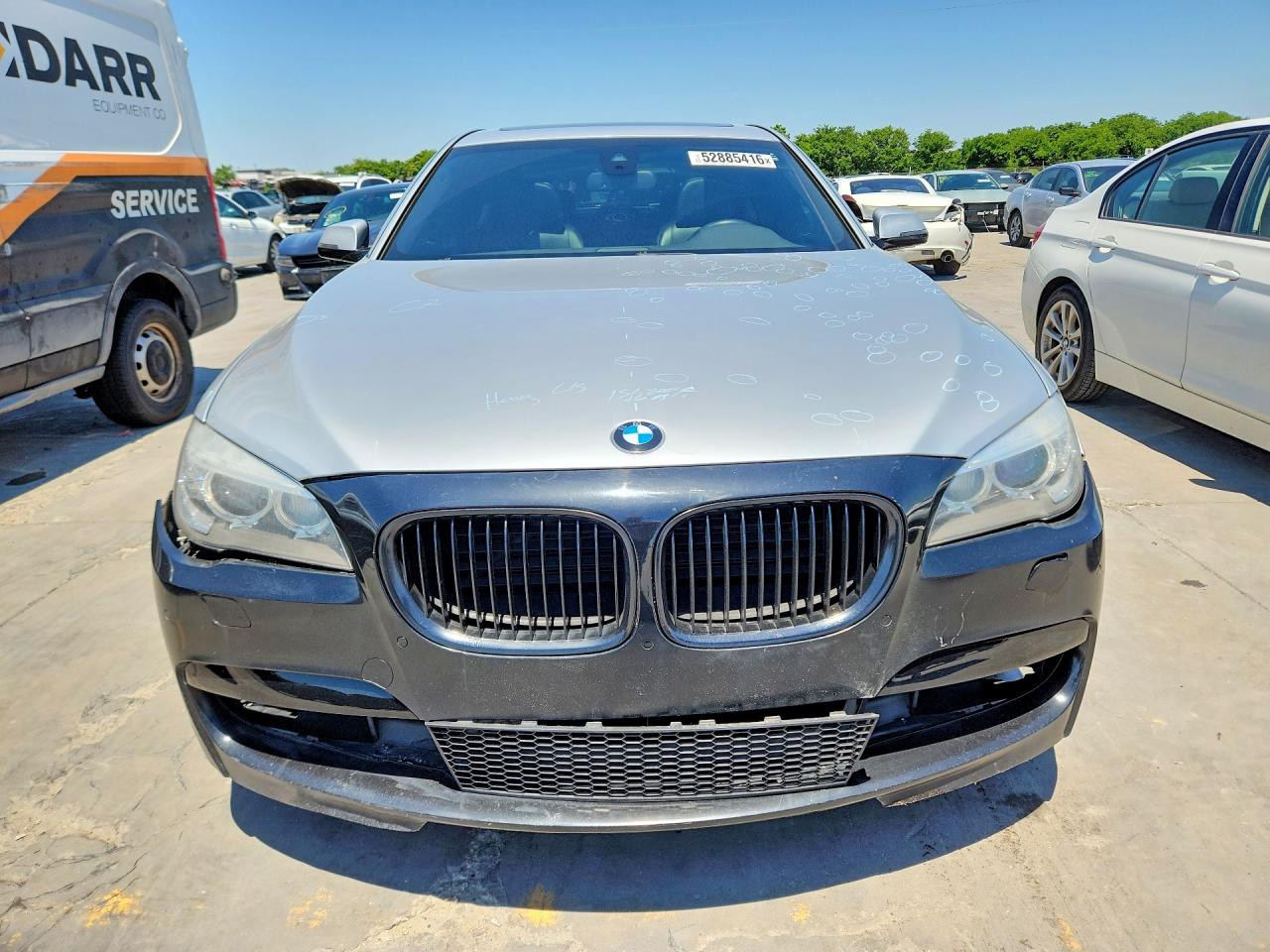 2013 Bmw 750 I Silver vin: WBAYA8C50DC996858