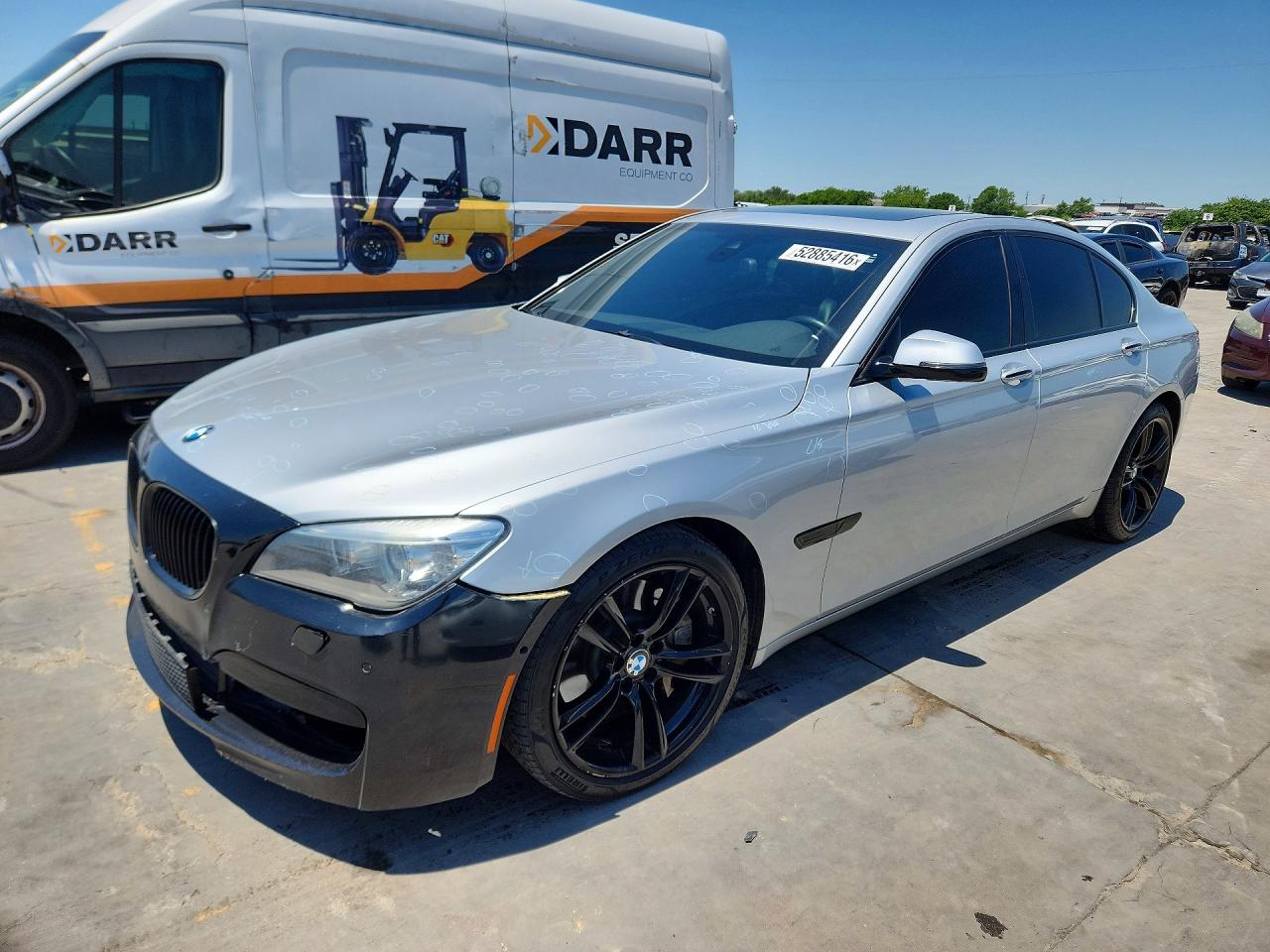 2013 Bmw 750 I Silver vin: WBAYA8C50DC996858