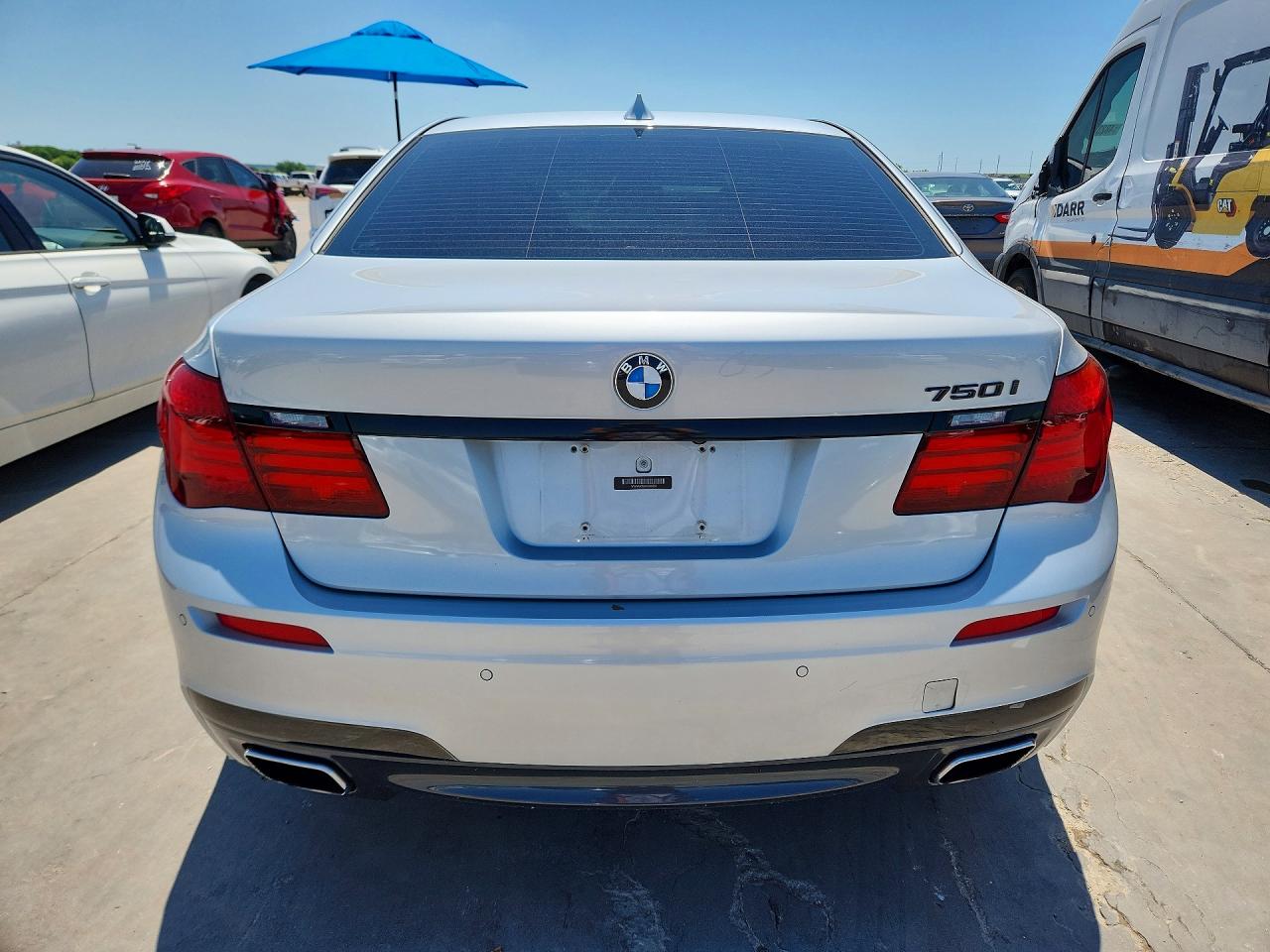 2013 Bmw 750 I Silver vin: WBAYA8C50DC996858