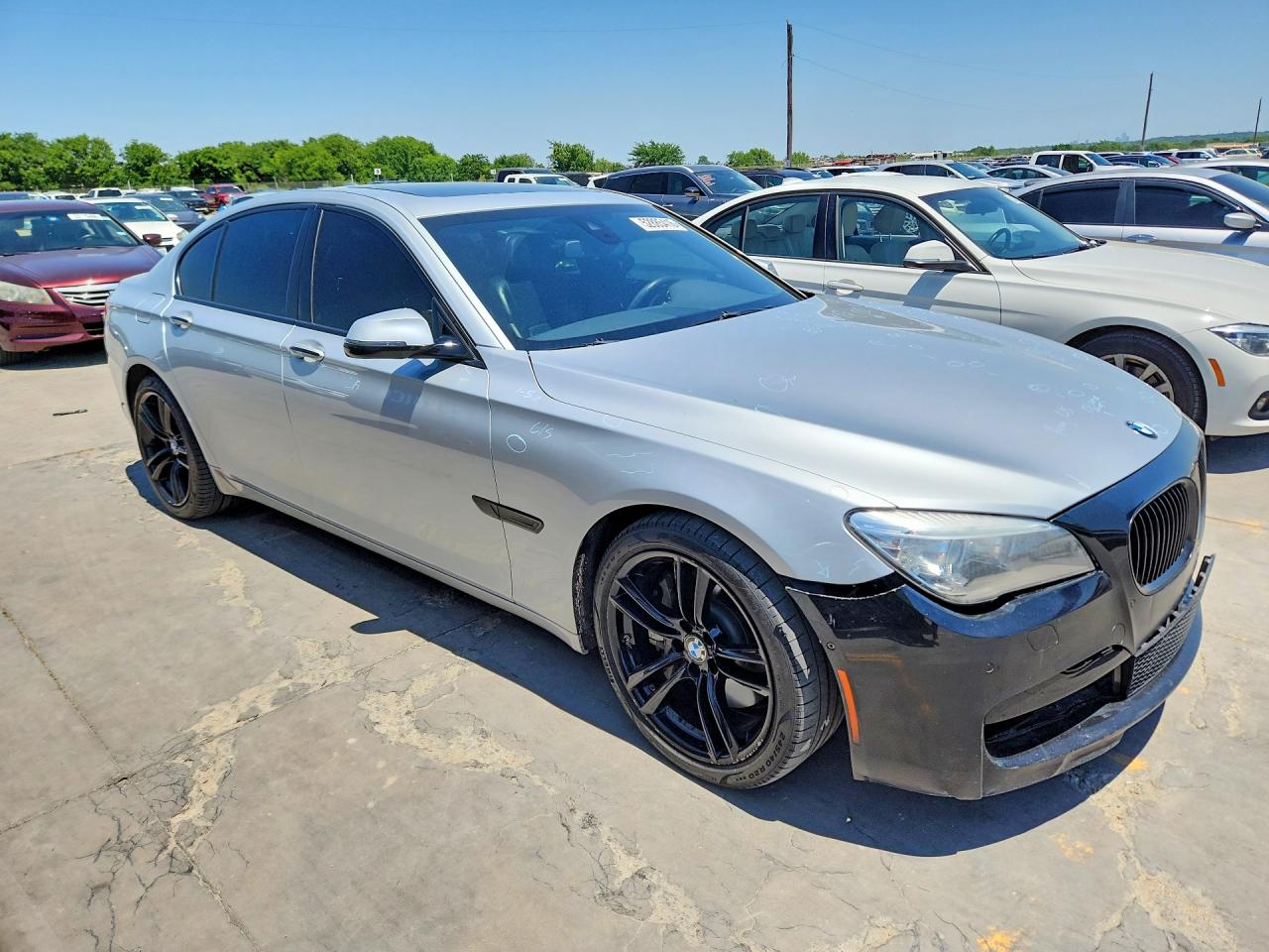 2013 Bmw 750 I Silver vin: WBAYA8C50DC996858