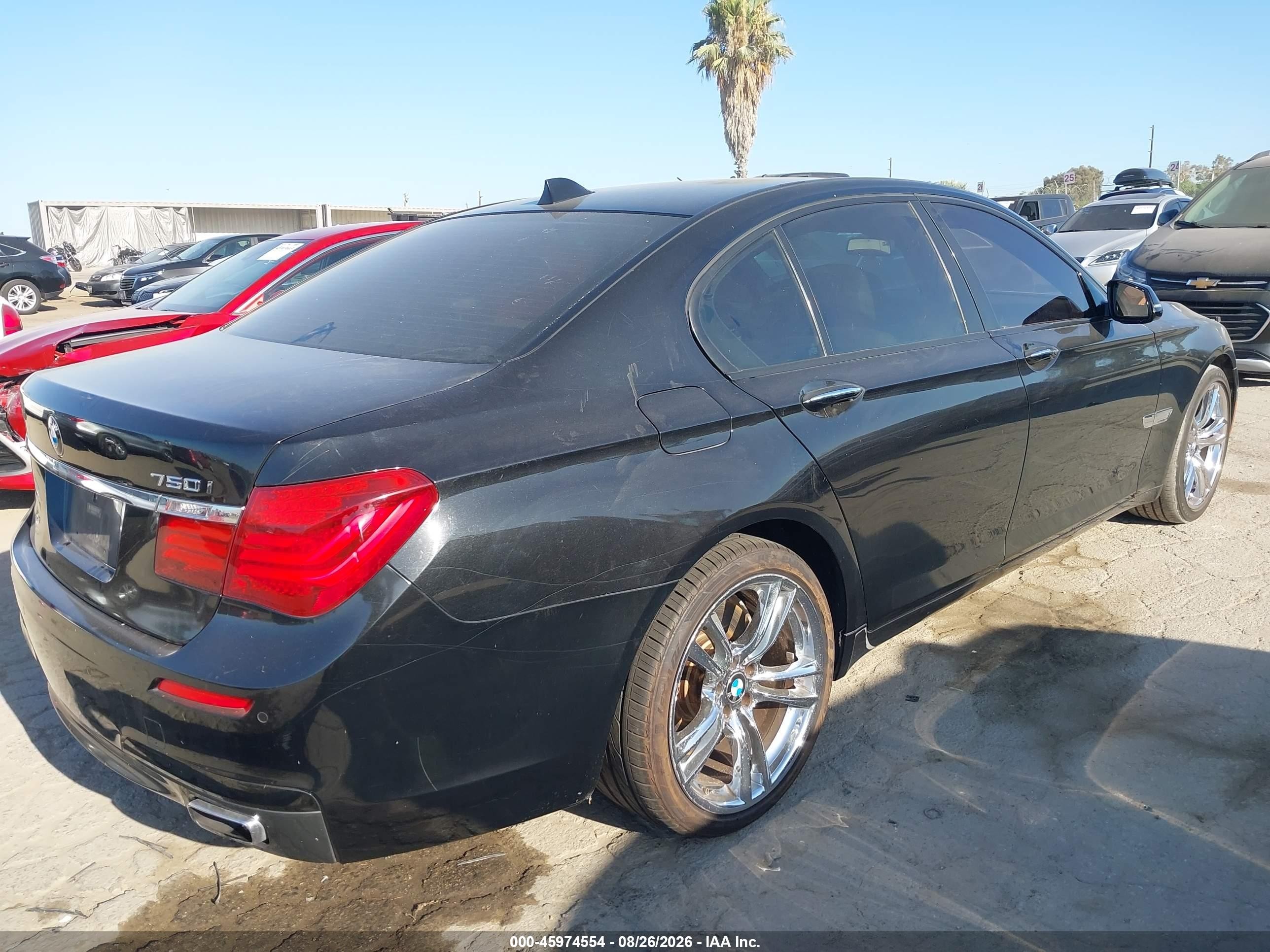 2013 Bmw 750i   Black vin: WBAYA8C50DD227514