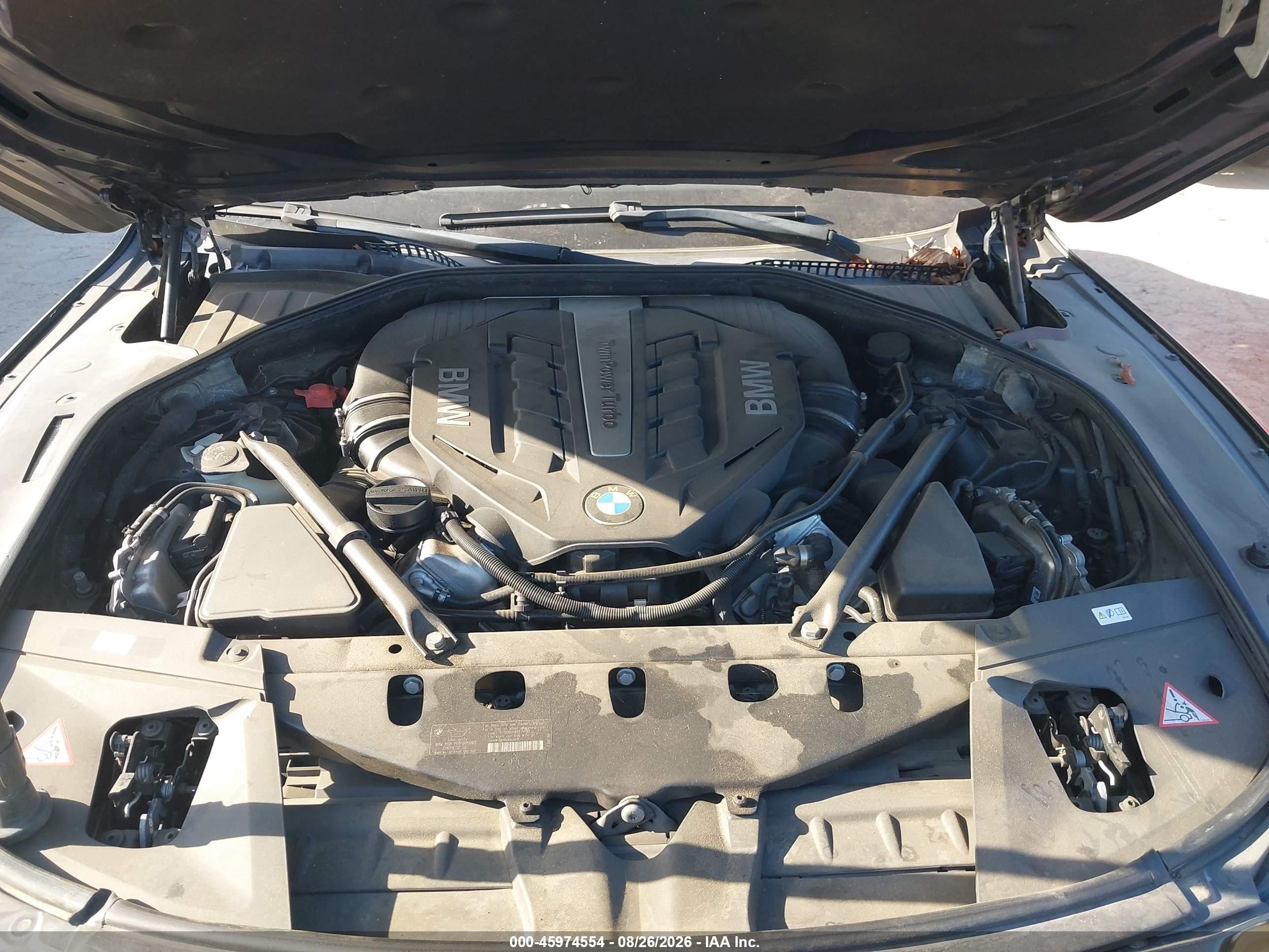 2013 Bmw 750i   Black vin: WBAYA8C50DD227514