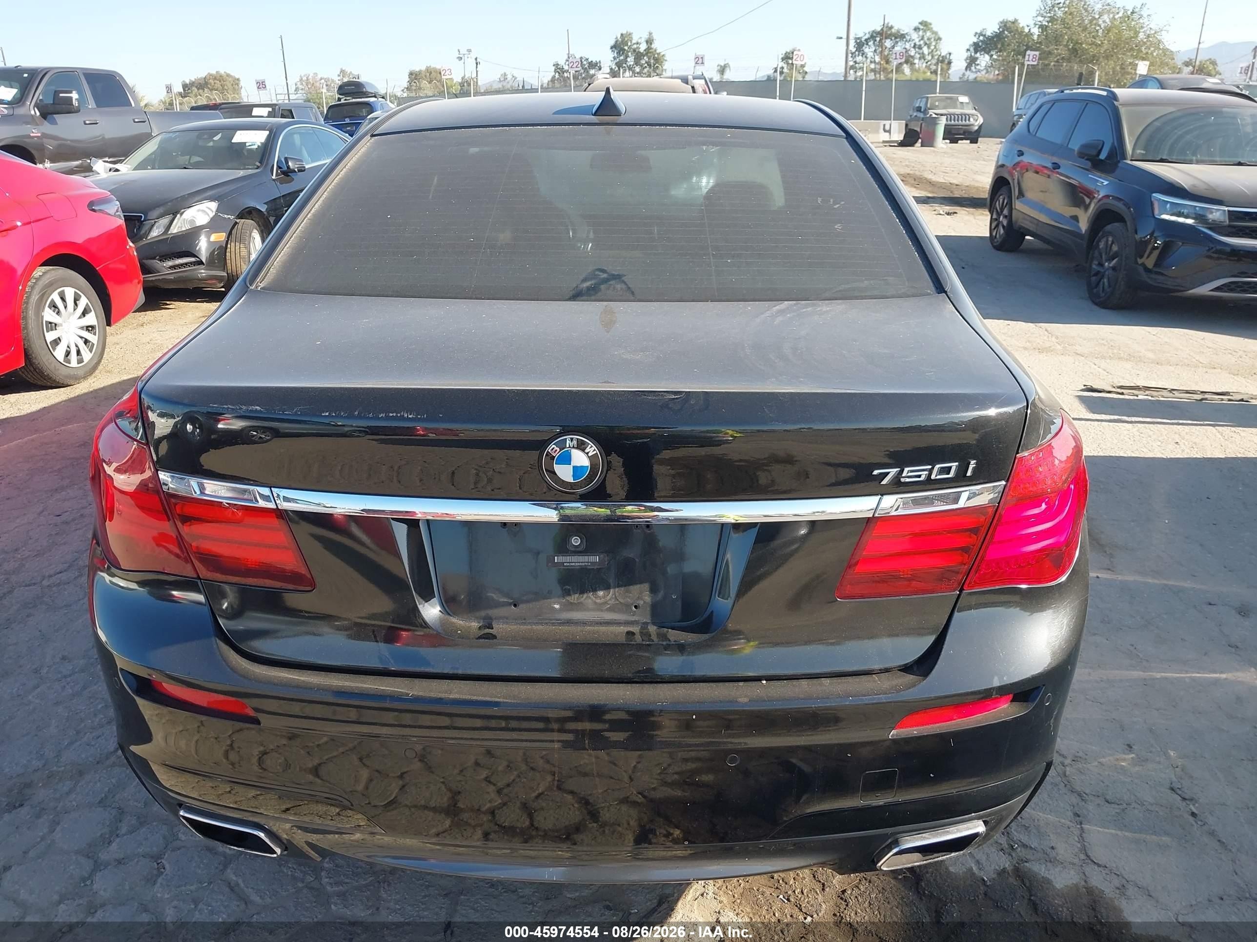 2013 Bmw 750i   Black vin: WBAYA8C50DD227514
