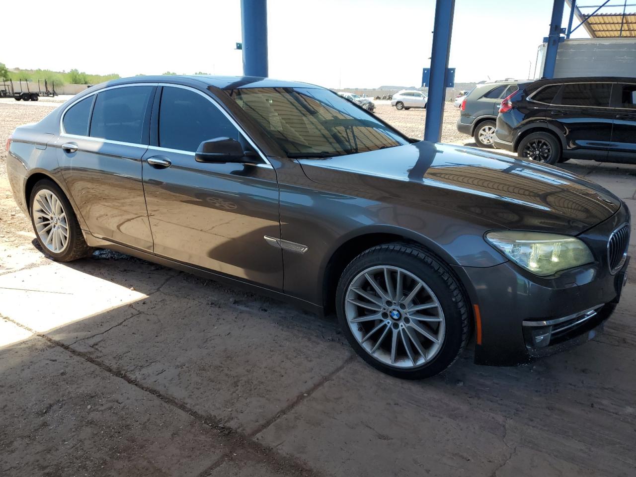 2013 Bmw 750 I Gray vin: WBAYA8C50DD227660