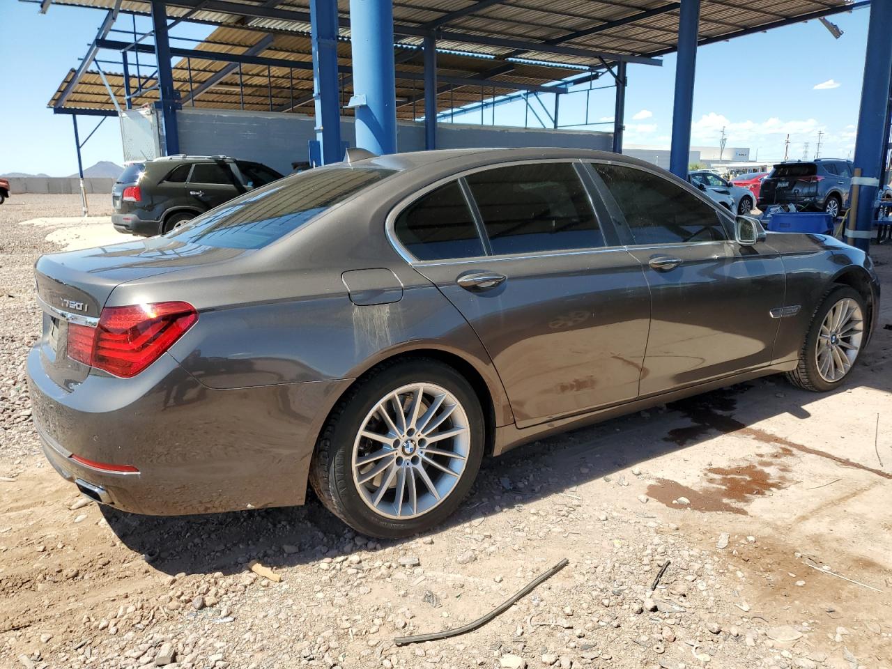 2013 Bmw 750 I Gray vin: WBAYA8C50DD227660