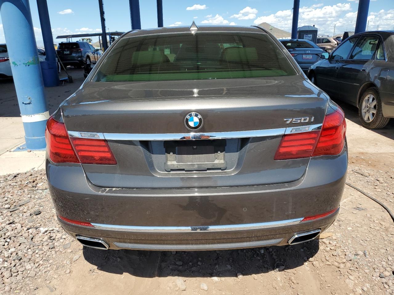 2013 Bmw 750 I Gray vin: WBAYA8C50DD227660