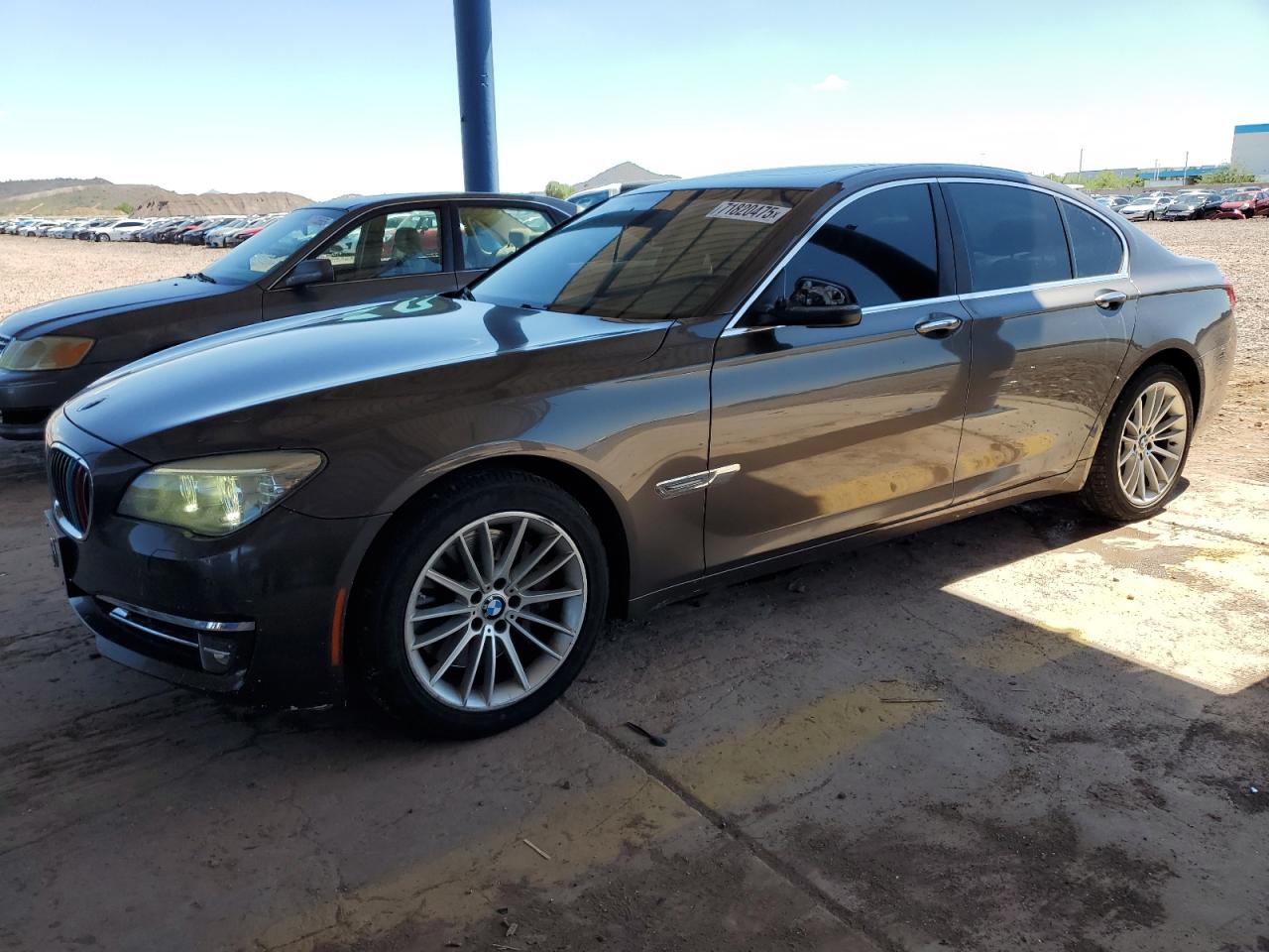 2013 Bmw 750 I Gray vin: WBAYA8C50DD227660