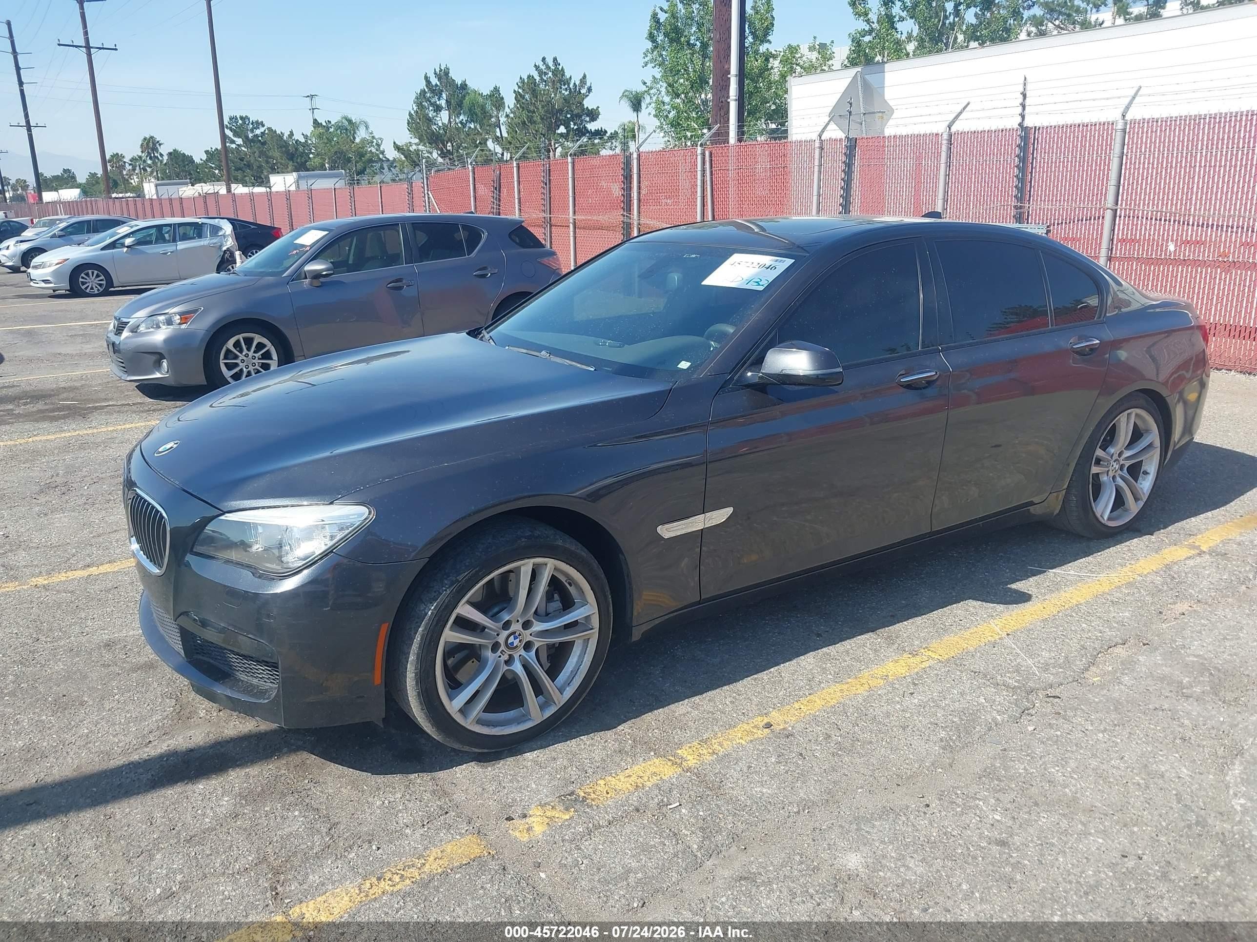 2014 Bmw 750i   Black vin: WBAYA8C50ED824986