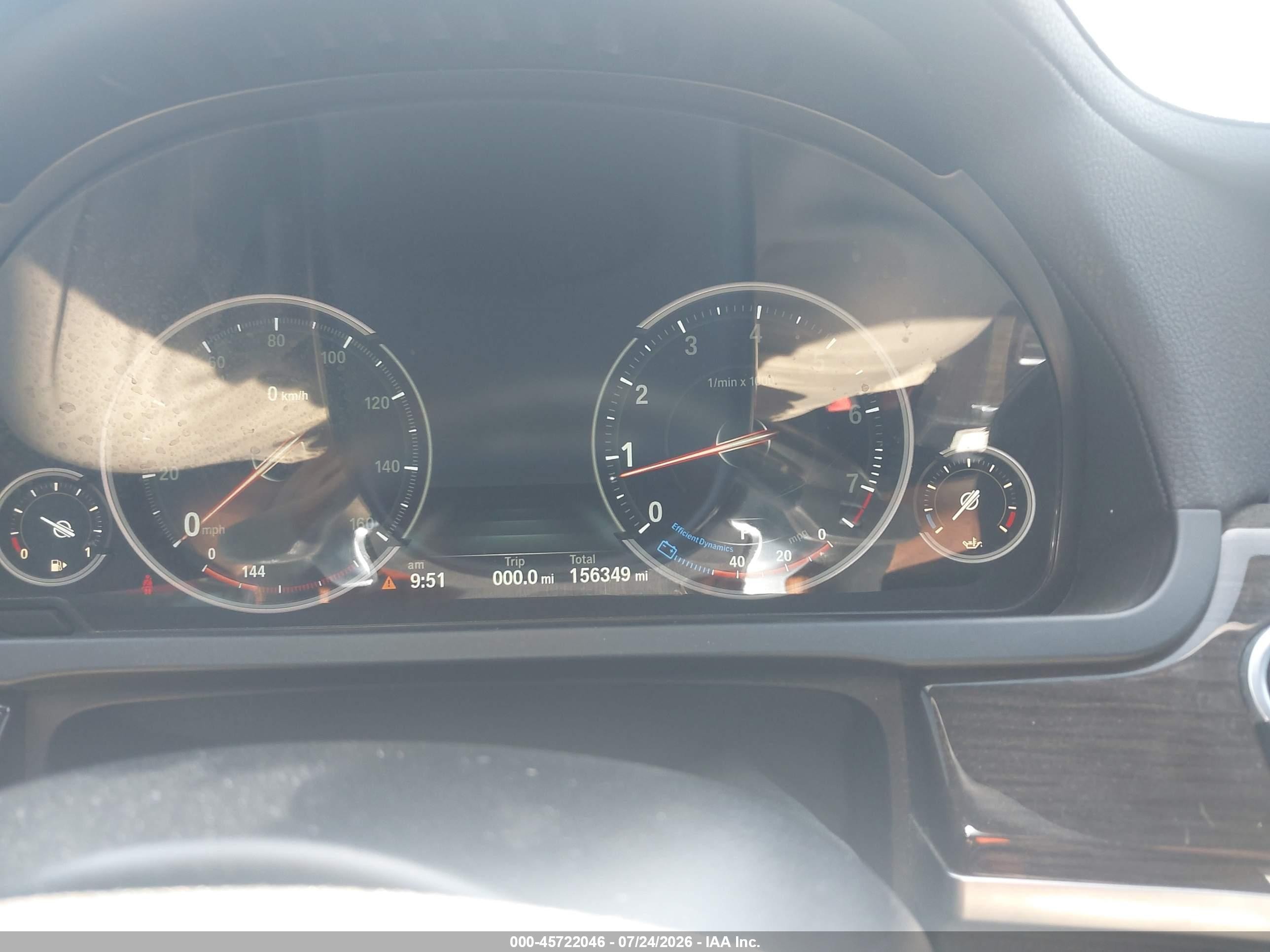 2014 Bmw 750i   Black vin: WBAYA8C50ED824986
