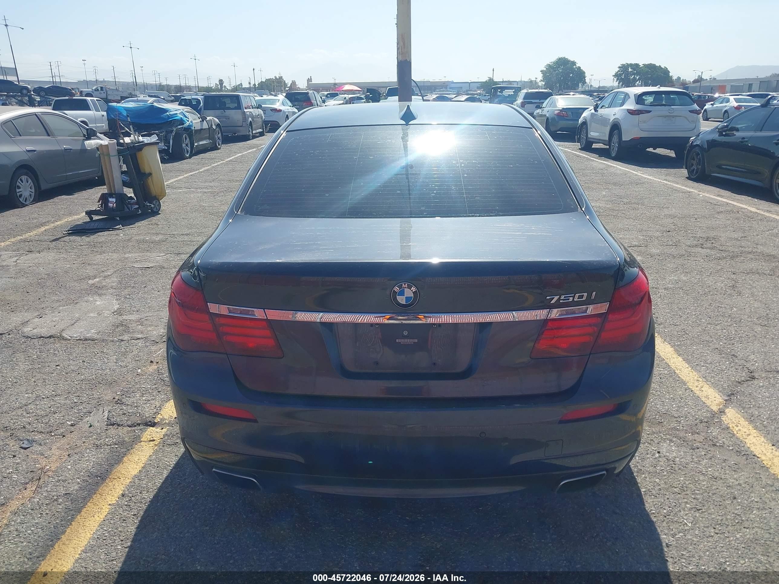 2014 Bmw 750i   Black vin: WBAYA8C50ED824986