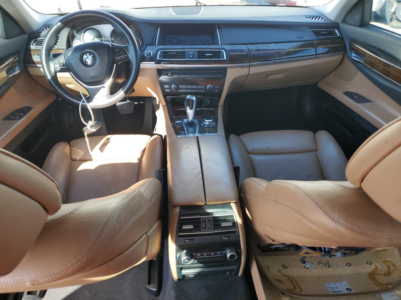 2013 Bmw 750 I White vin: WBAYA8C51DC996867
