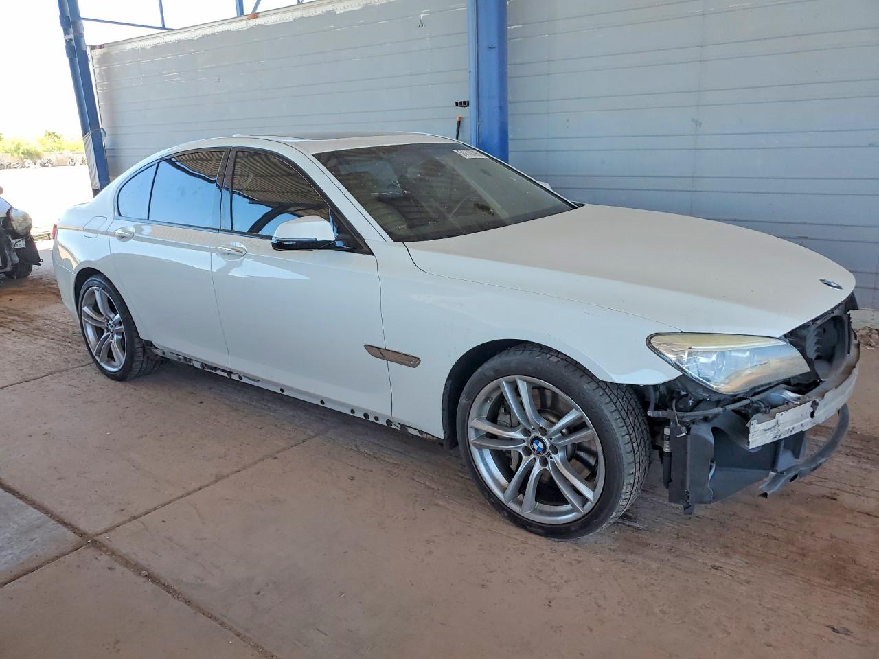 2014 Bmw 750 I White vin: WBAYA8C51ED825077