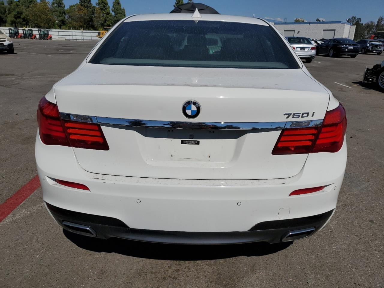 2013 Bmw 750 I White vin: WBAYA8C52DD227658