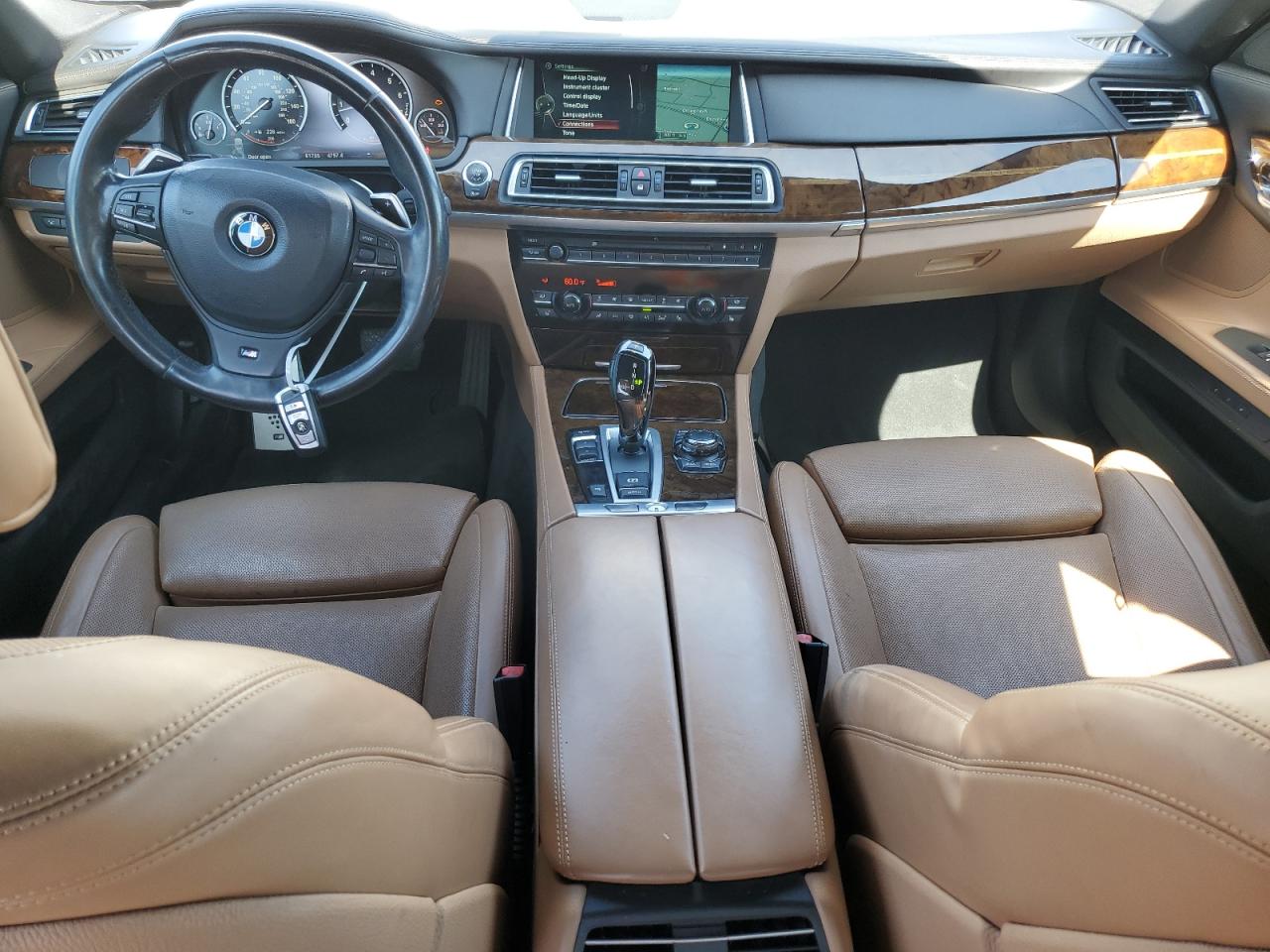 2013 Bmw 750 I White vin: WBAYA8C52DD227658