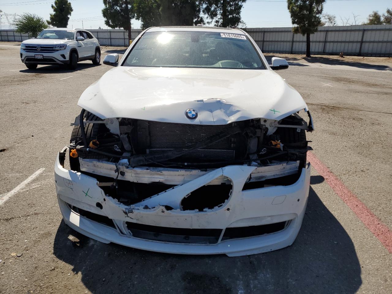 2013 Bmw 750 I White vin: WBAYA8C52DD227658