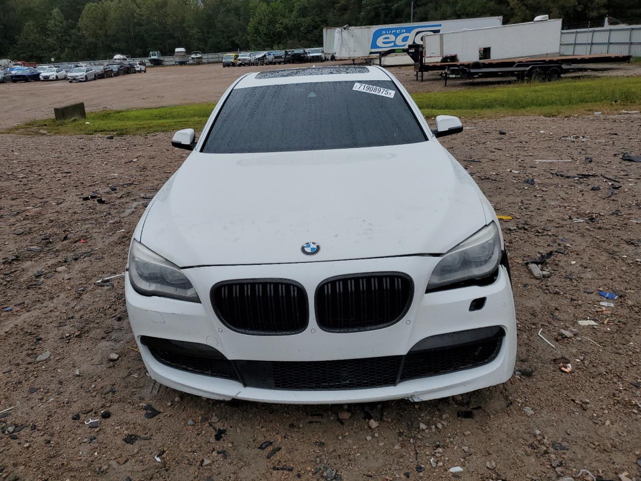 2015 Bmw 750 I White vin: WBAYA8C52FD825641