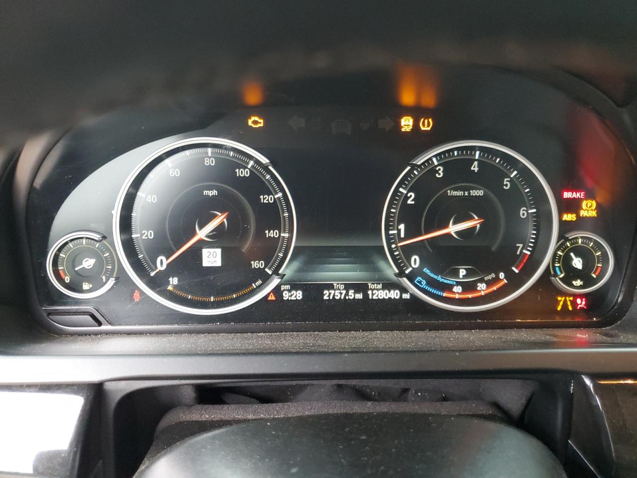 2015 Bmw 750 I White vin: WBAYA8C52FD825641