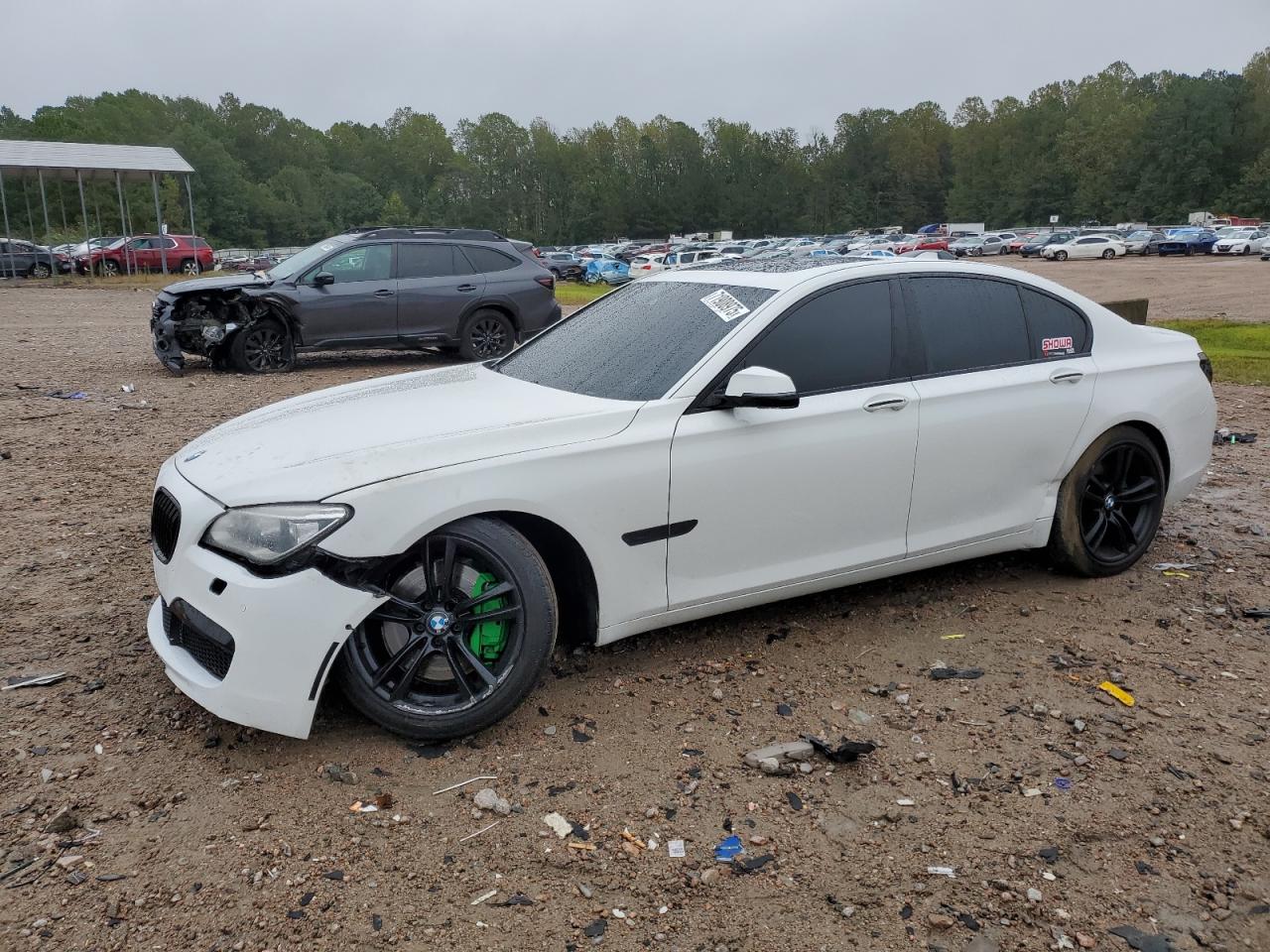 2015 Bmw 750 I White vin: WBAYA8C52FD825641